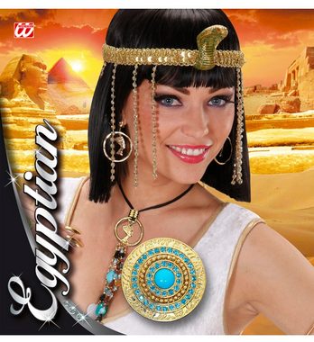 Widmann S.r.l. Kostüm Ring zum Cleopatra Kostüm, Gold Türkis - Schmuck
