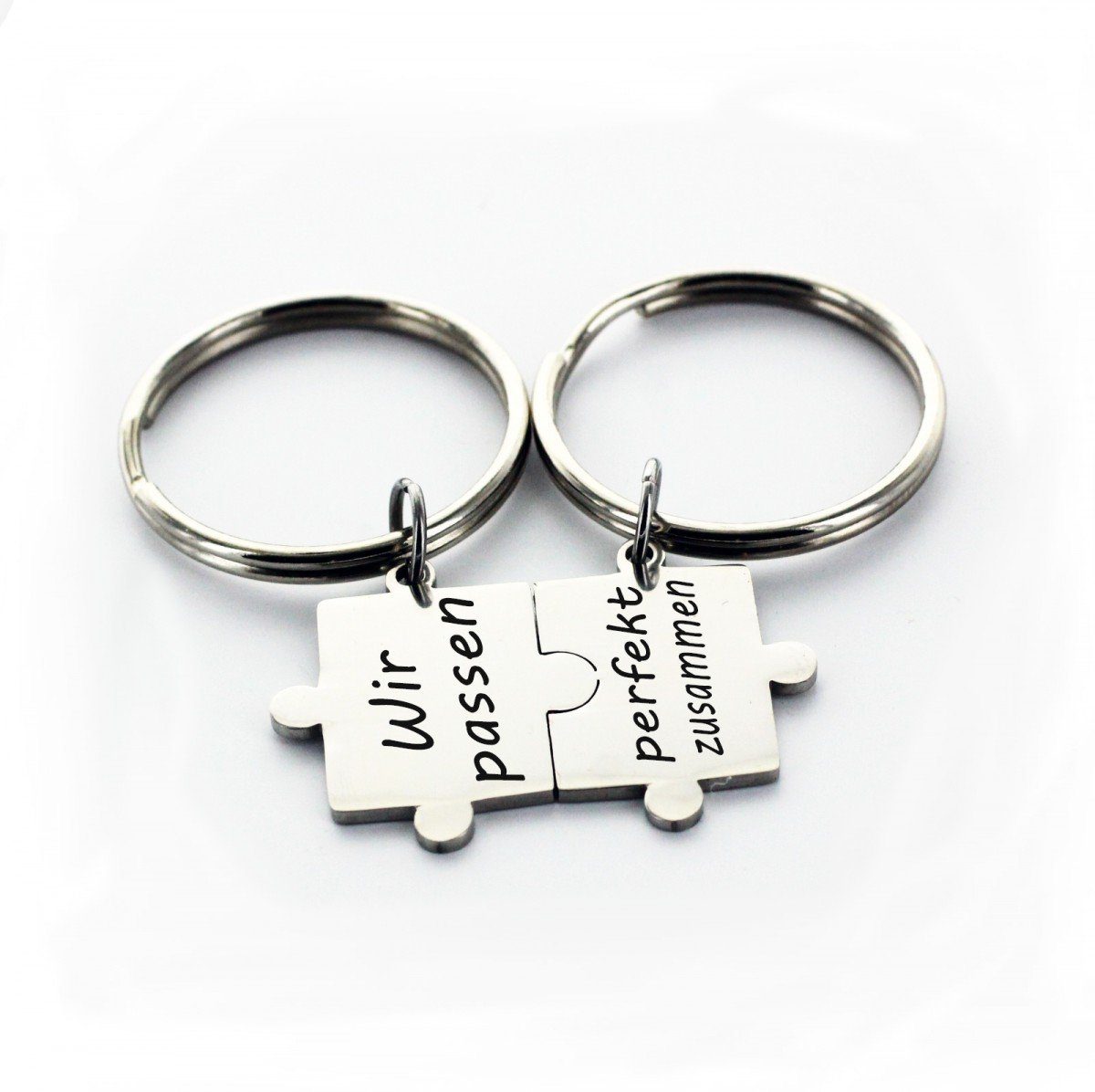 Lieblingsmensch Schlüsselanhänger Partner Set Puzzleteile - Wir passen - pe günstig online kaufen
