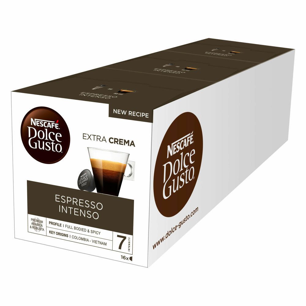NESCAFÉ® Dolce Gusto® Kaffee Espresso Intenso 3er Set, 3 x