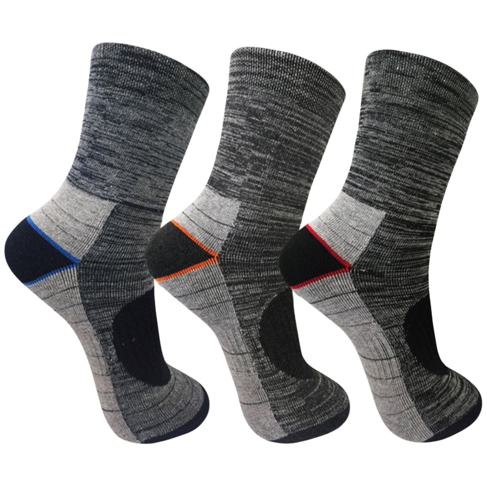 TEXEMP Thermosocken 6 - 24 Paar Thermo Socken Herren Damen Dicke Warme Wintersocken Ski (Packung, 6-Paar) Mit Innenfrottee - Übergrößen