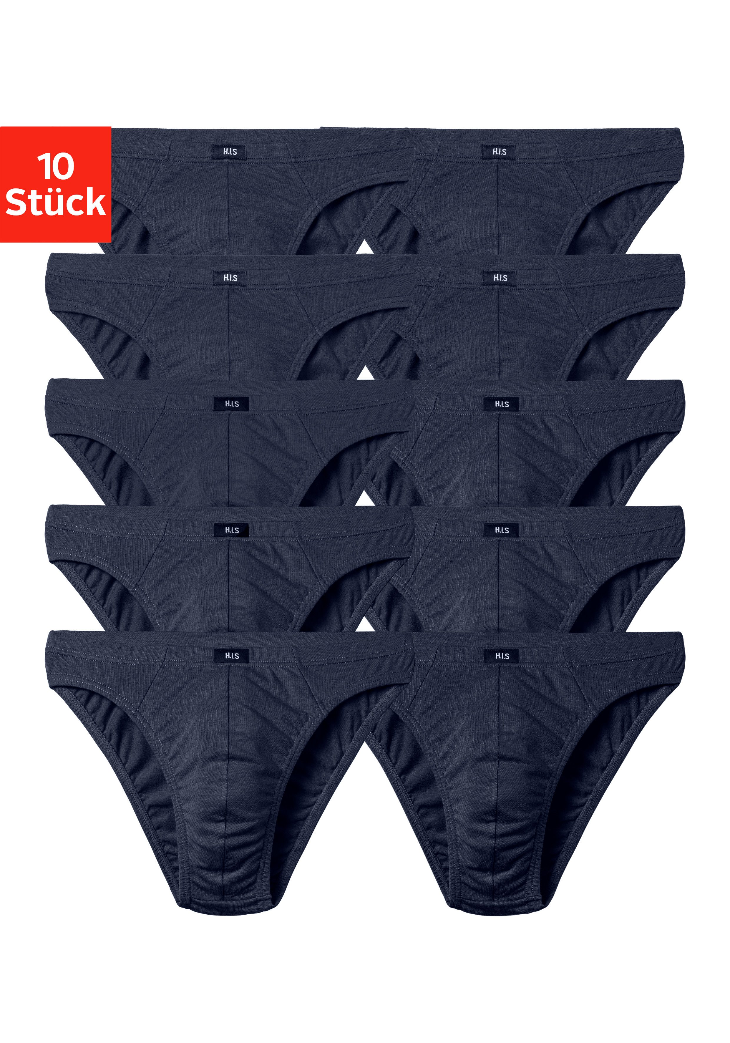H.I.S Slip Herren Minislip (Packung, 10-St) in Baumwoll-Mix