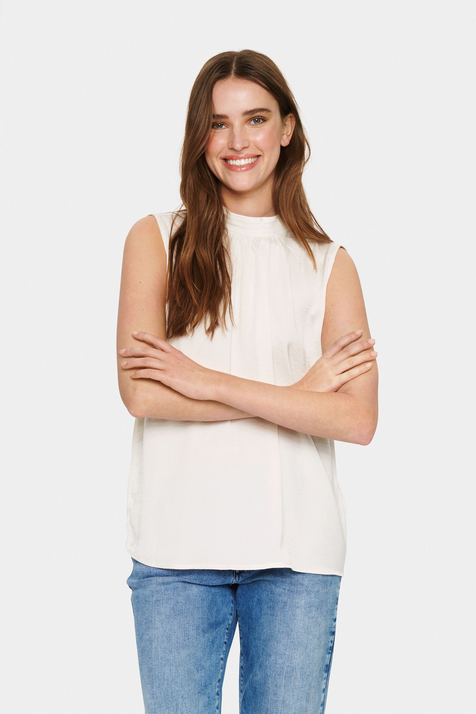 Saint Tropez Blusentop Bluse ärmellos AileenSZ