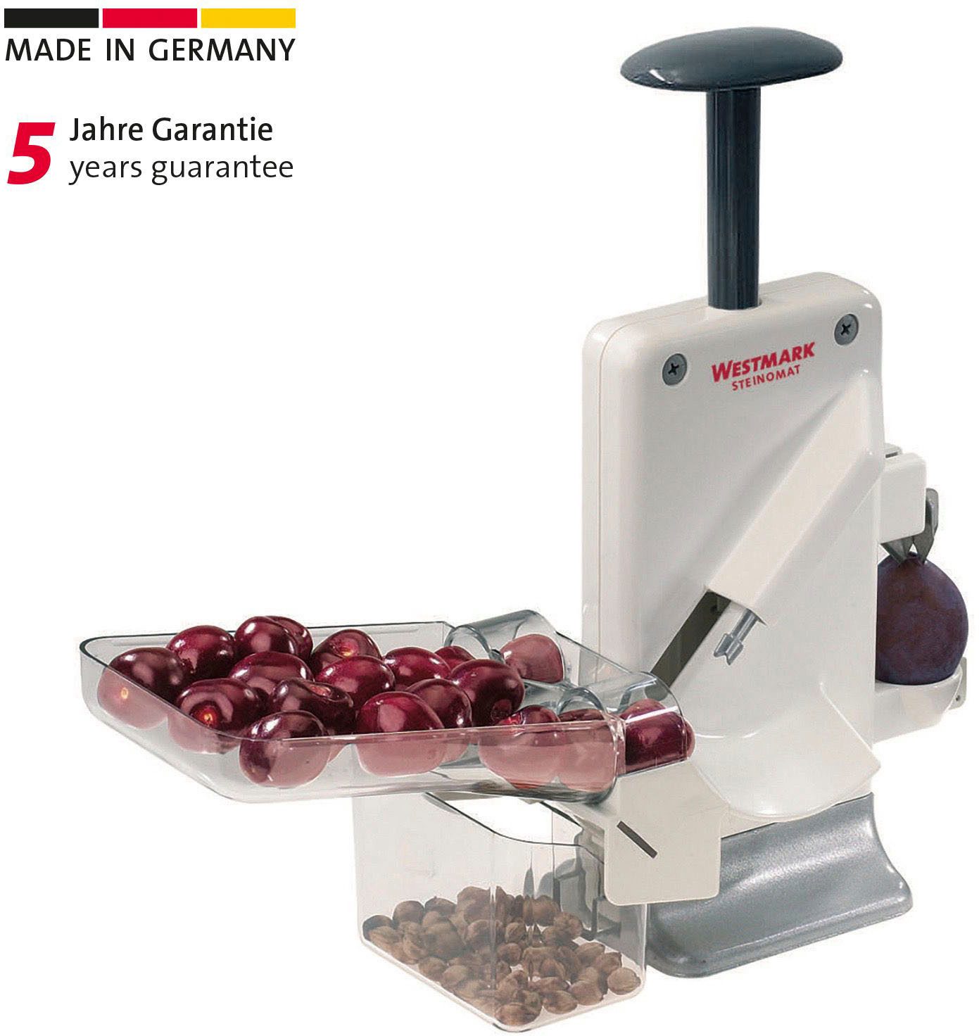 WESTMARK Entsteiner Steinomat, Aluminium, Edelstahl, entkernt 2 Kirschen auf einmal - Entkernleistung bis zu 20 kg/h