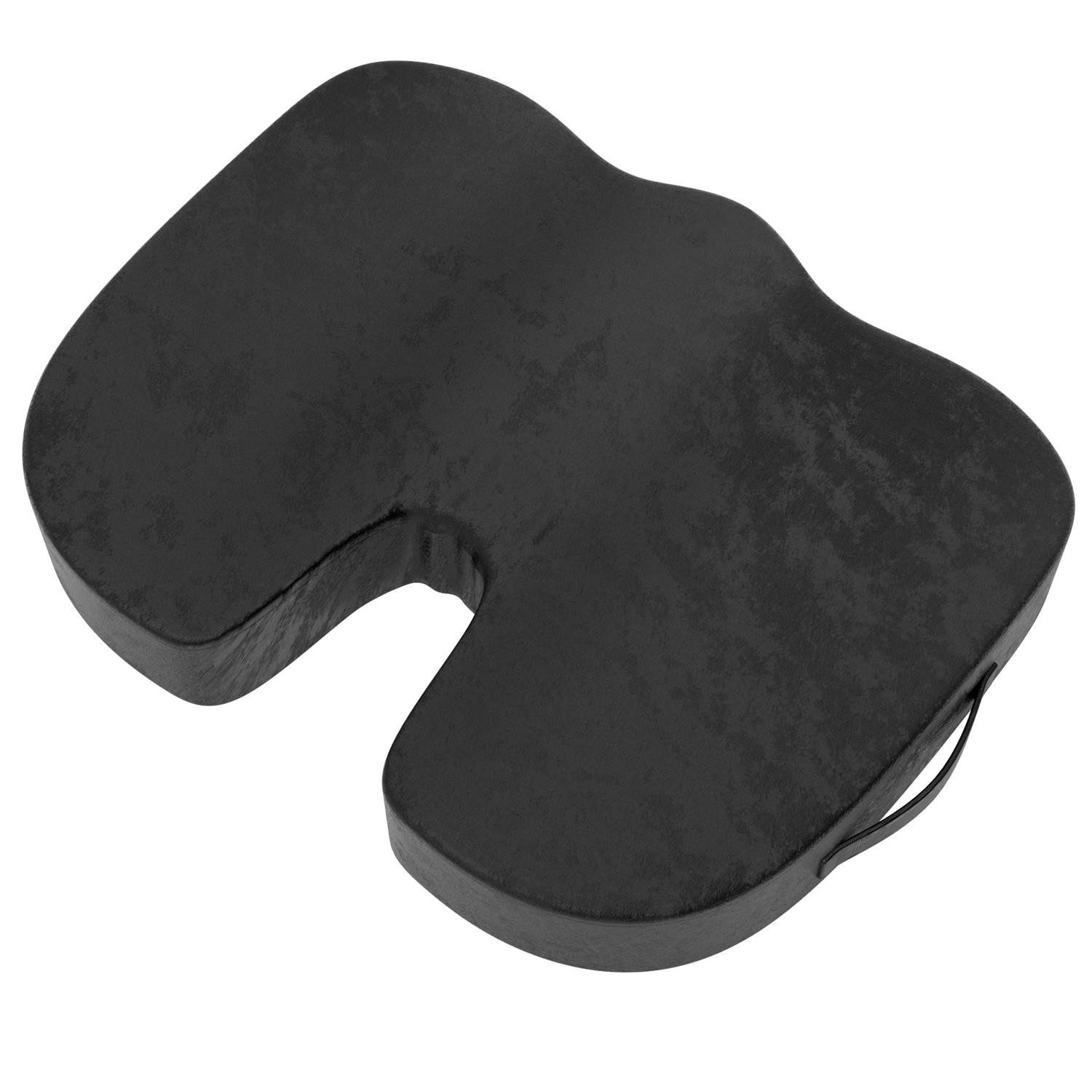 Intirilife Therapiekissen, 1-tlg., Orthopädisches Memoryschaum Sitzkissen in Schwarz