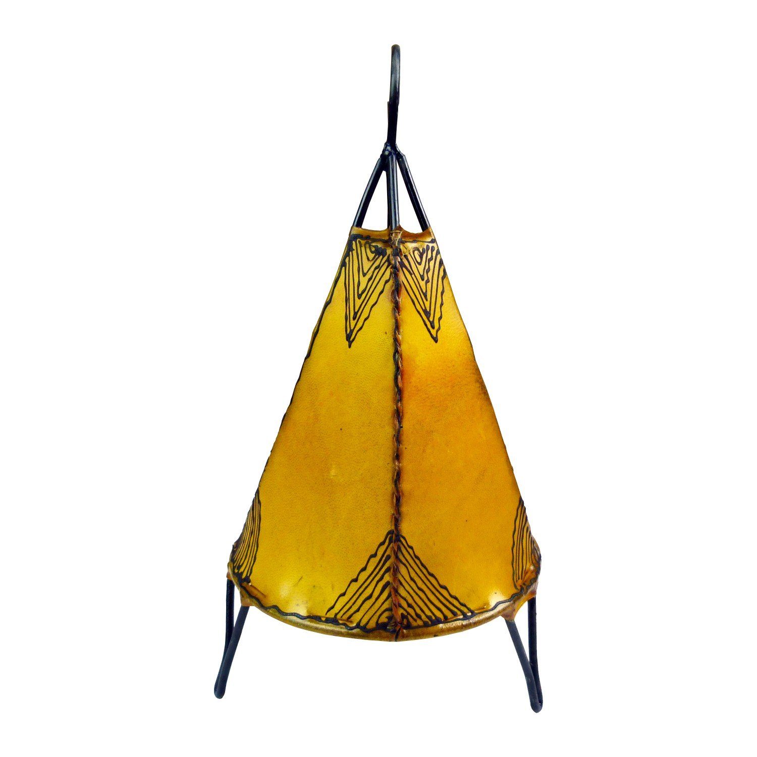 Stehlampe Leuchtmittel, Warmweiß, 35-38 Tissir Orient Gelb ohne SIMANDRA Handgefertigt cm, Ambilight,