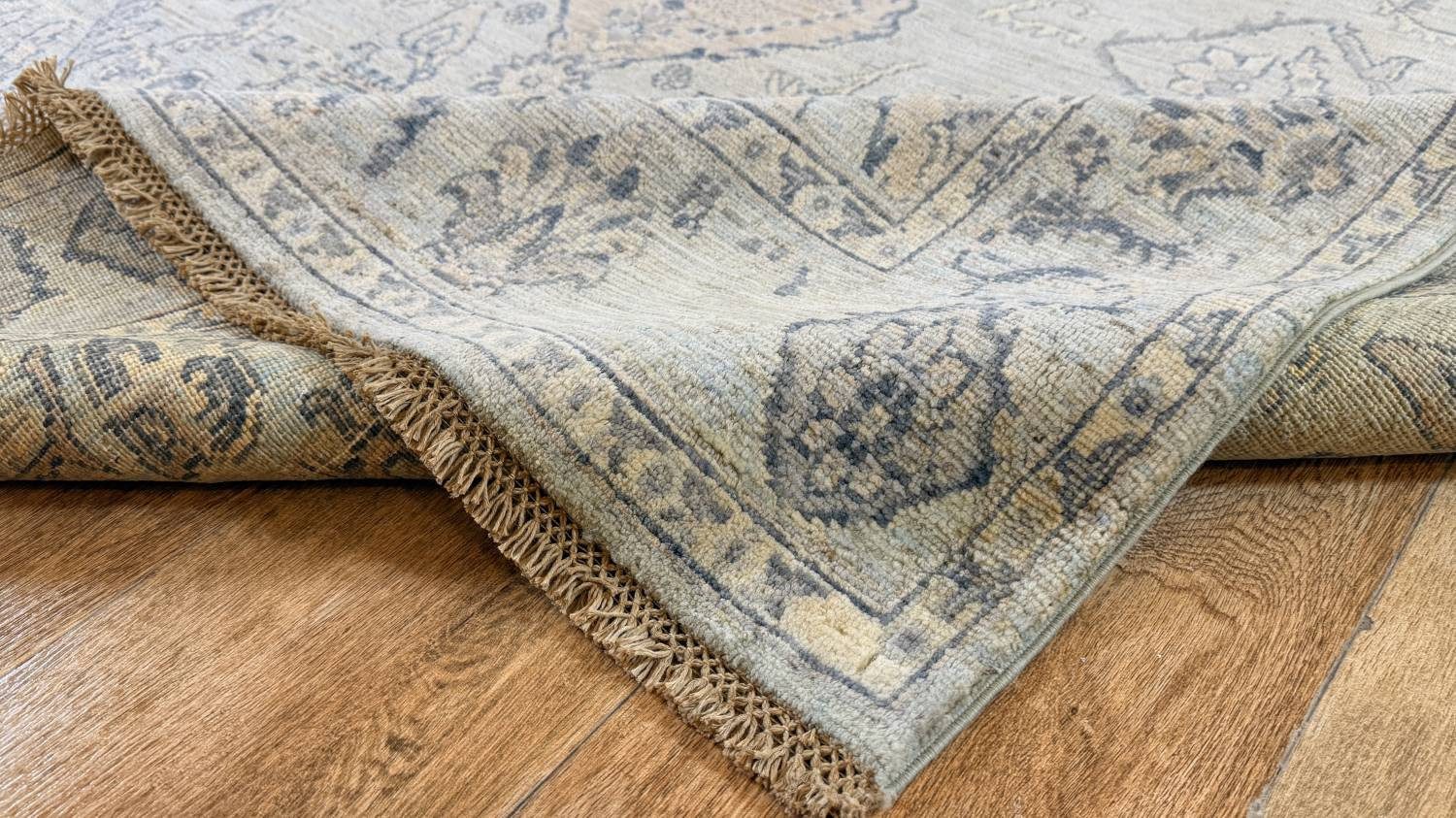 Rug Studios Teppich ZIEGLER FARAHAN-ORIGINAL HANDGEKNÜPFT, Rechteckig, Höhe: 8 mm, Handgefertigt, 175 x 250 cm, Hellgrau