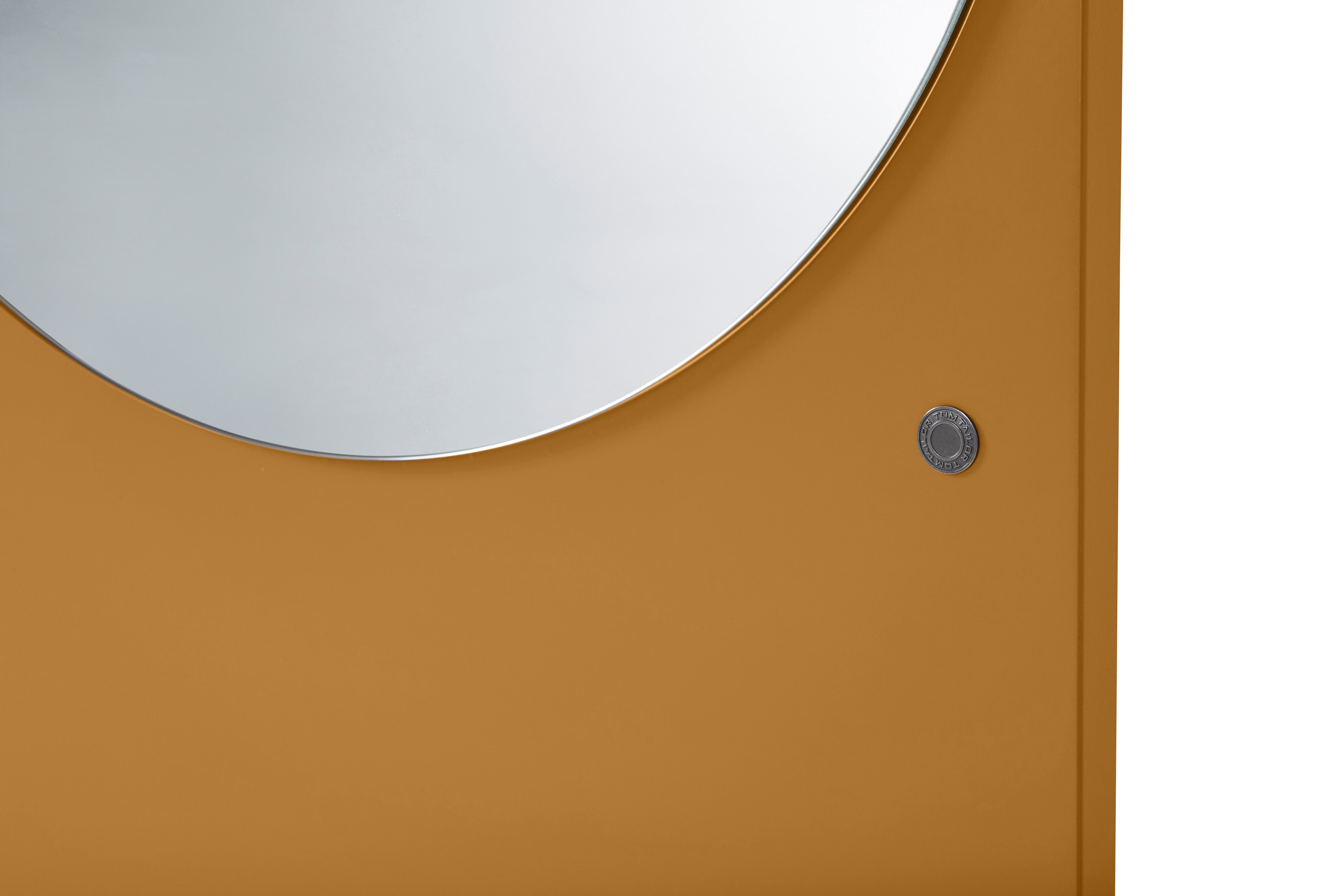 lackiert, Spiegel in TAILOR farbiges besonderer COLOR Farben Wandlehnender Standspiegel Highlight Form - hochwertig schönen MIRROR mustard_029 vielen & in - HOME TOM
