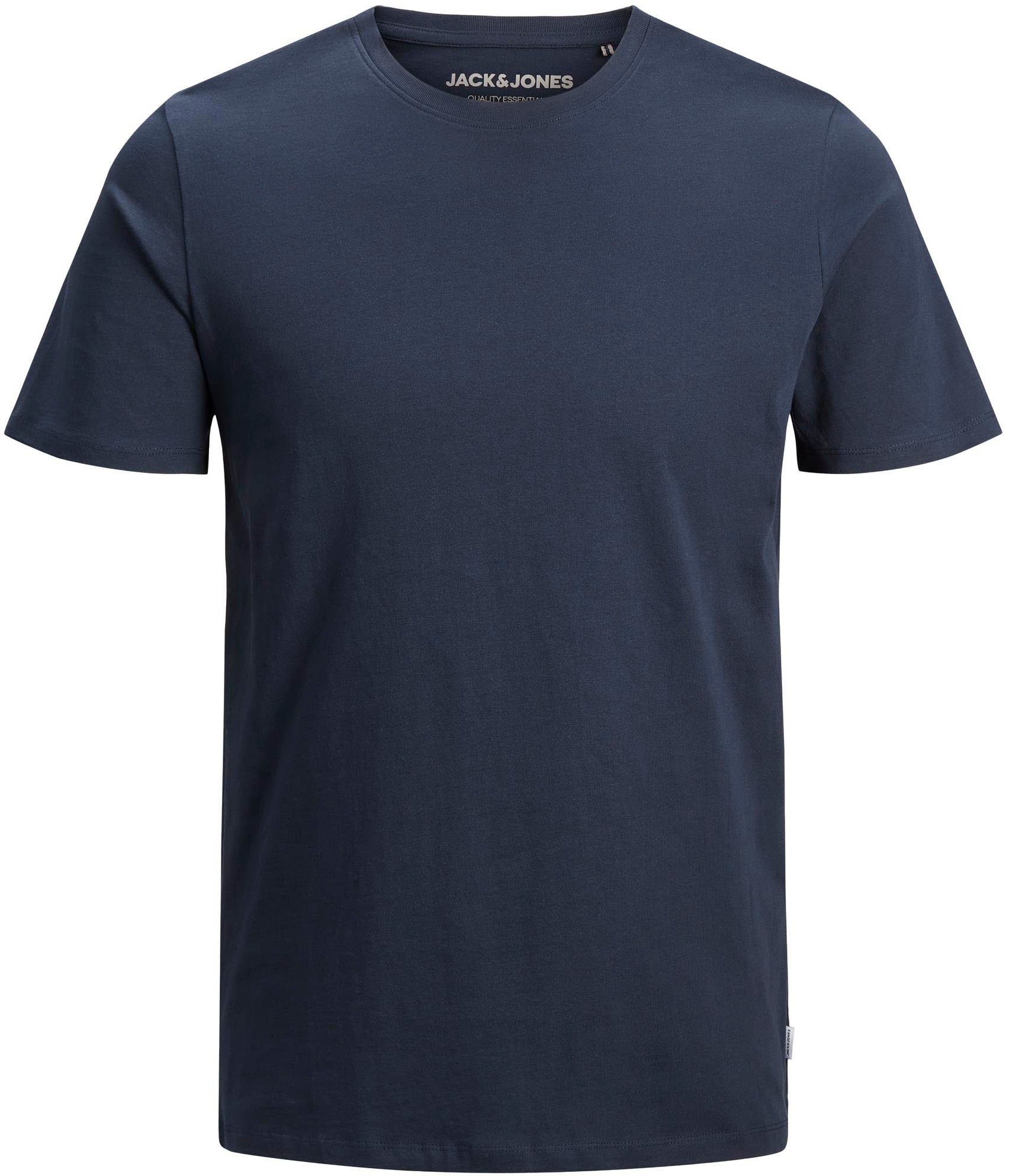navy Jack & Jones TEE BASIC T-Shirt ORGANIC