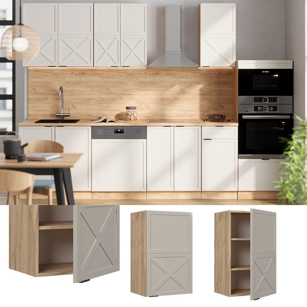 Vicco Hängeschrank Fame-Line, GrauBeige/Goldkraft Eiche, 45 günstig online kaufen