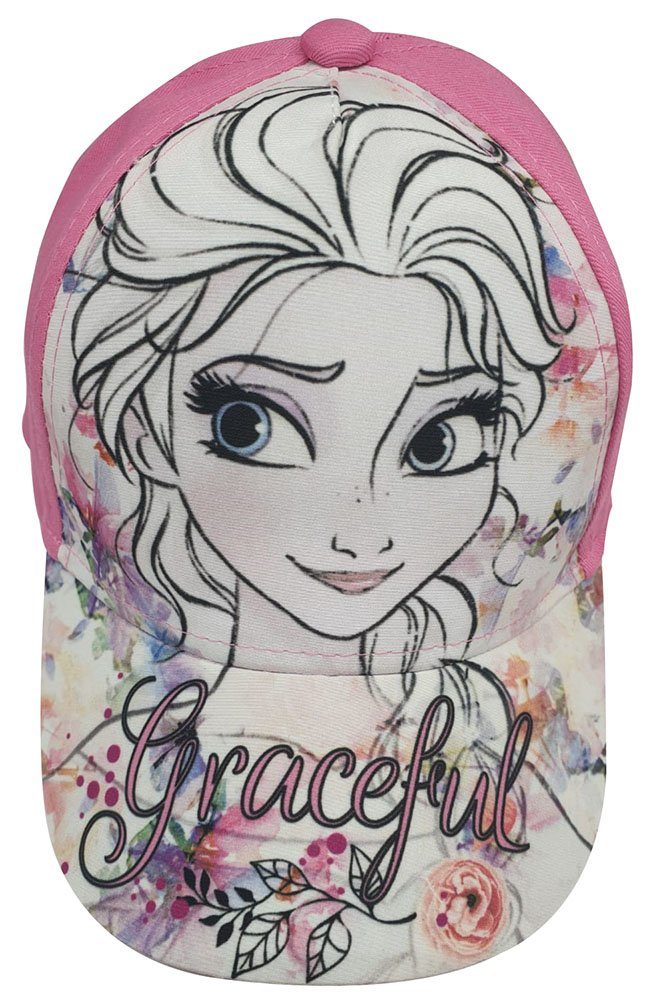 52 Disney Baskenmütze Elsa Graceful Frozen Pink Kappe Sun Mädchen City