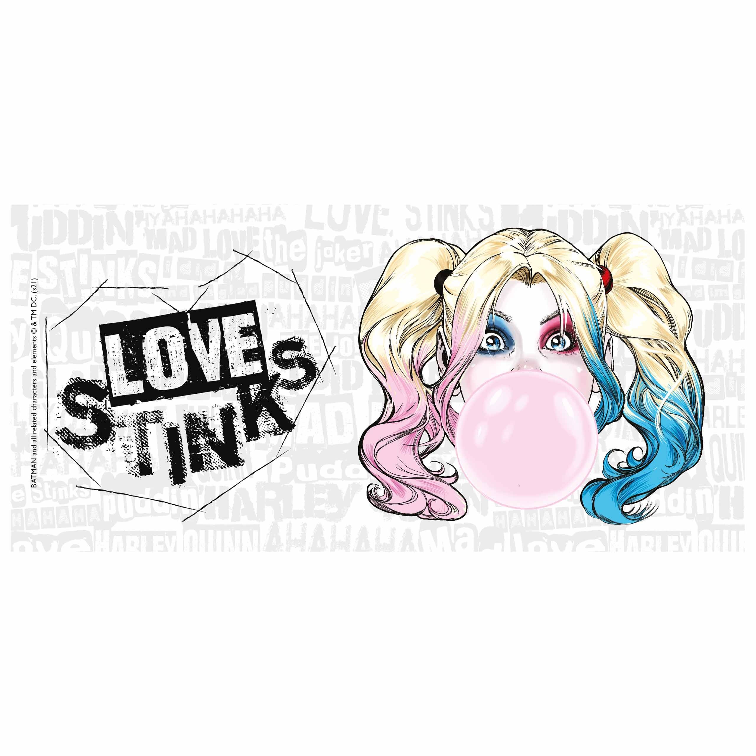 United DC Harley Keramik Stinks ml, 320 Love Keramik Tasse Rosa - Comics Quinn Tasse Labels® aus