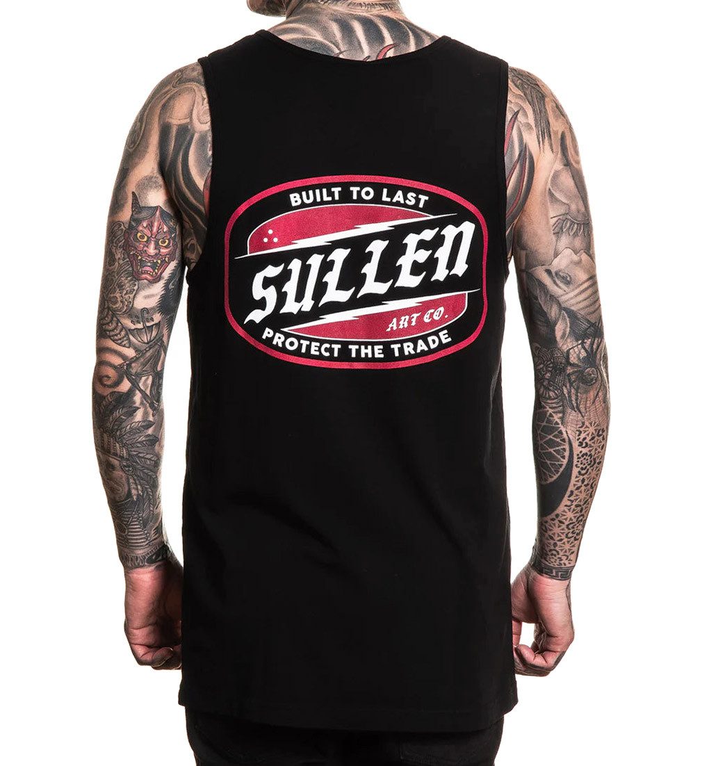 Sullen Clothing Tanktop Slant Art Collective Tattoo Protect The Trade Logo