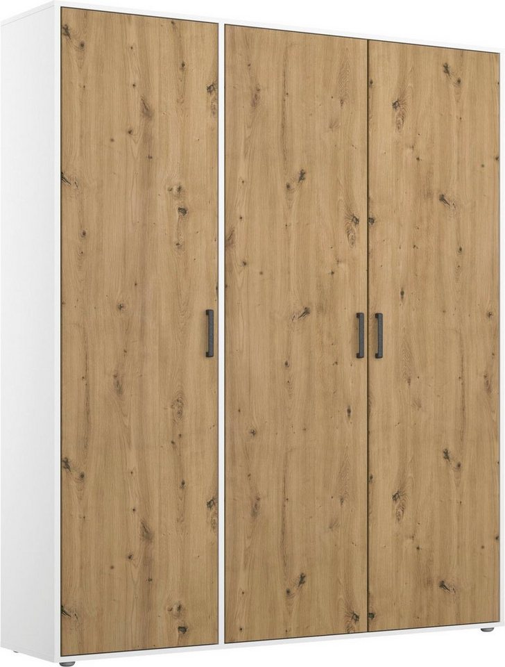 rauch Kleiderschrank VOYAGER Garderobe Wäscheschrank Schlafzimmer (in 3 verschiedenen Ausstattungen BASIC/CLASSIC/PREMIUM) mit 2 modernen Griffvarianten, viel Stauraum MADE IN GERMANY