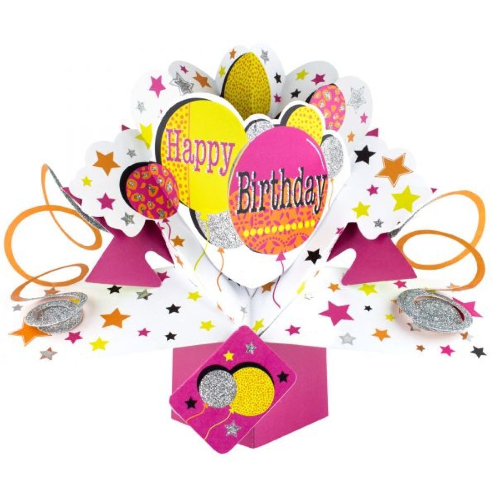 Grußkarten Grußkarte PopUp 'Happy Birthday' Ballons