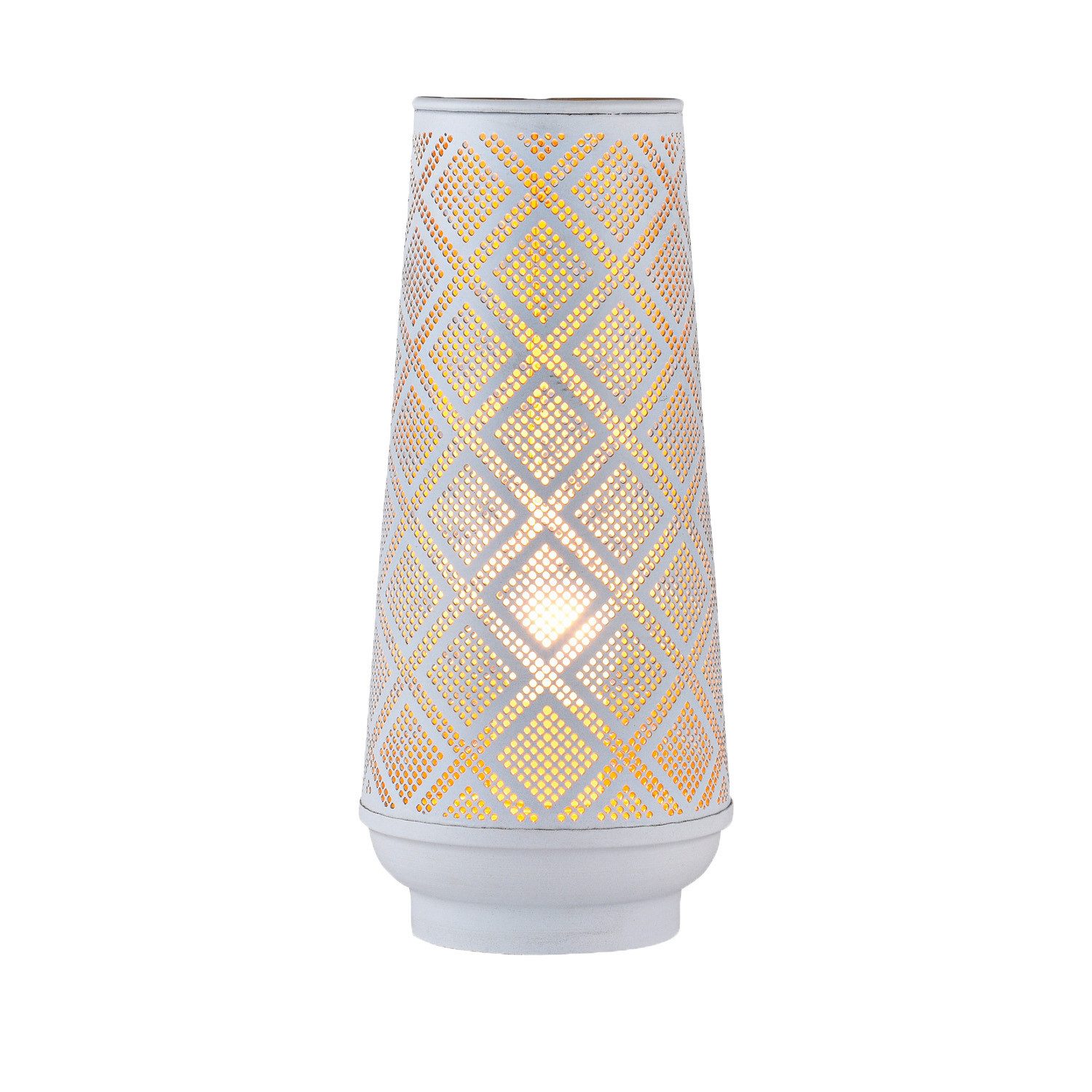 Nachttischlampe Boho Deko Stehlampe Tischlampe Lampe Qantas Klein Weiss