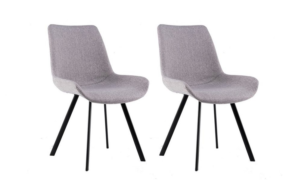 Homexperts Esszimmerstuhl Rose 02 (Set, 2 St), mit Webstoff-Bezug, Bequemer  Stuhl mit angenehm geformter Sitzschale