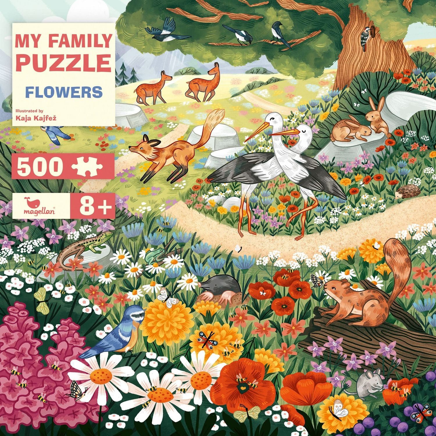 Magellan Puzzle My Family Puzzle - Flowers, Puzzleteile