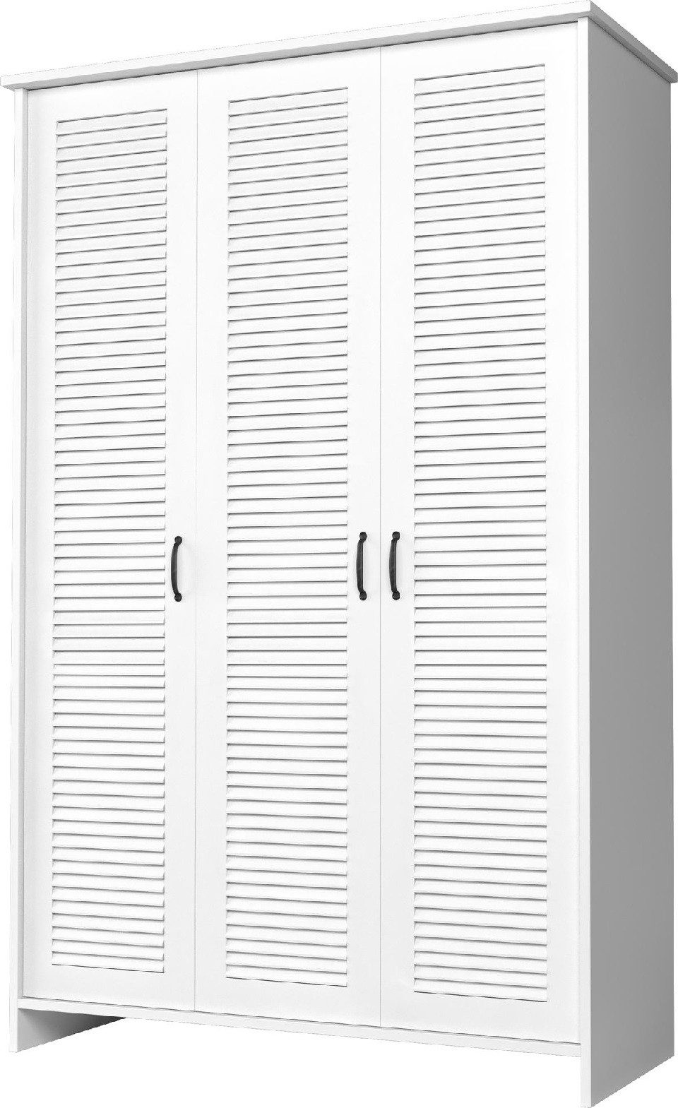 Xlmoebel Kleiderschrank Weißer Landhaus-Kleiderschrank im Art-déco-Stil für das Schlafzimmer (1-St., Kleiderschrank) Hergestellt in Europa