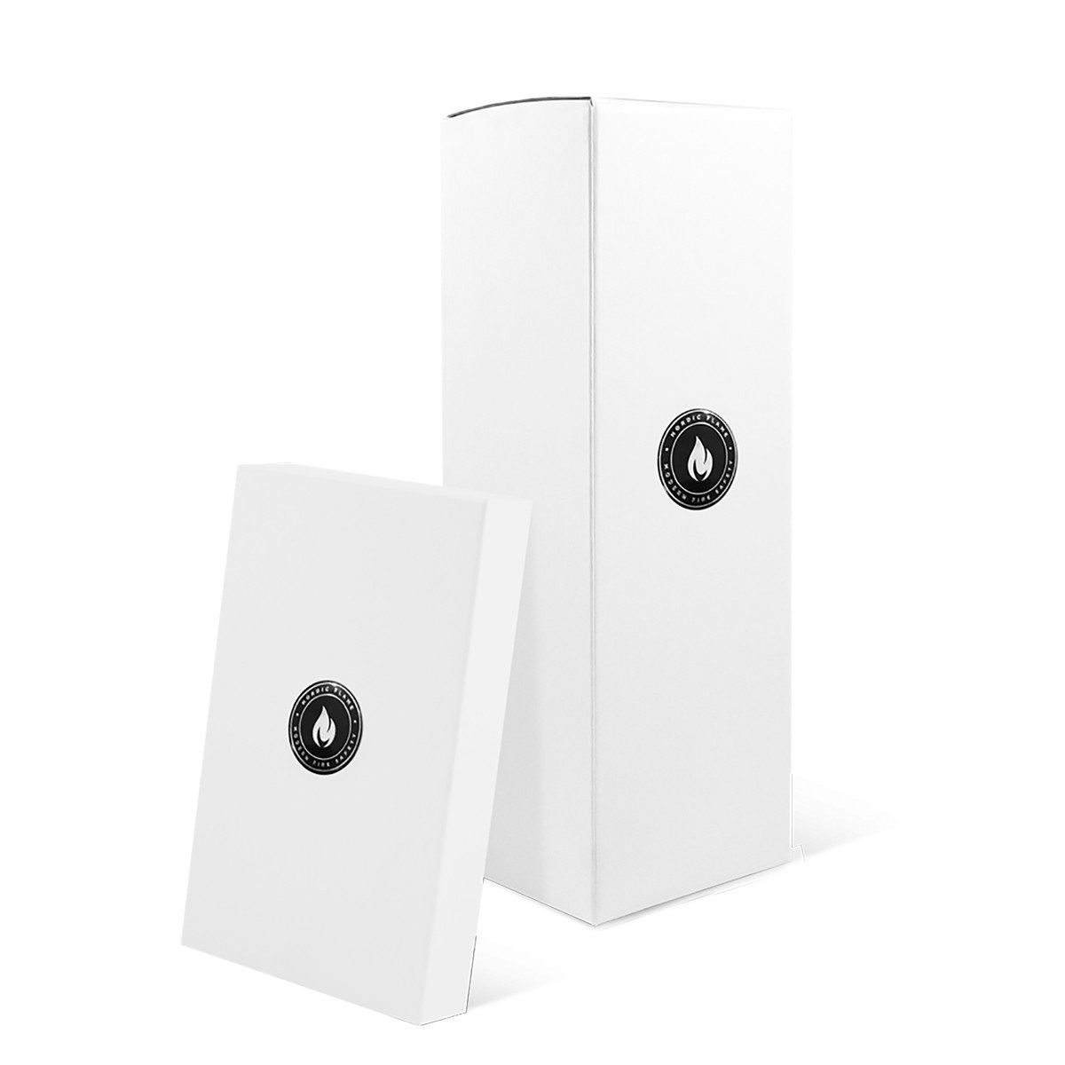 Nordic Flame Dekoobjekt Огнетушитель LEATHER EDITION weiß Leder hellbraun 2kg