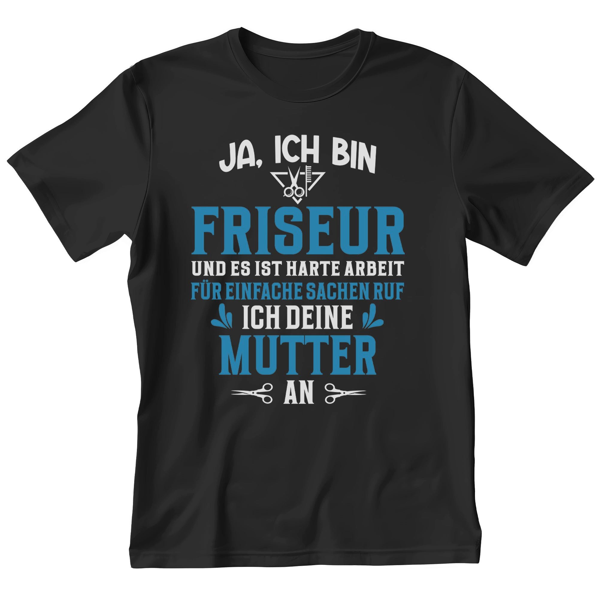 T-Shirt Friseur Geschenk Männer Spruch Beruf Ausbildung Abschluss