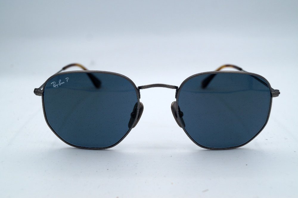Ray-Ban Sonnenbrille RAY BAN Sonnenbrille Sunglasses RB 8148 9208T0 Titanium Polarized