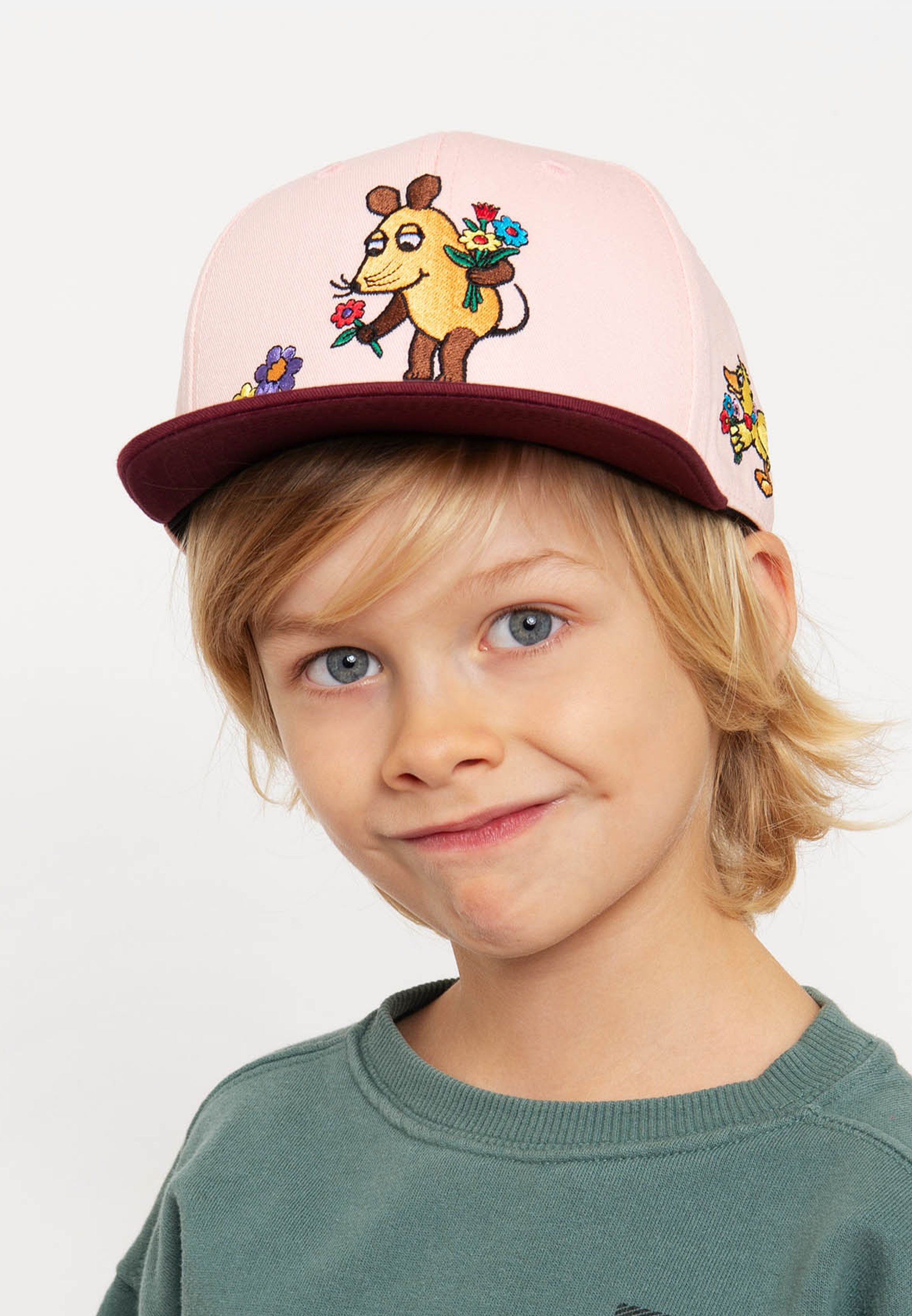 koaa Baseball Cap Maus - Blumenstrauß mit detailreicher Stickerei