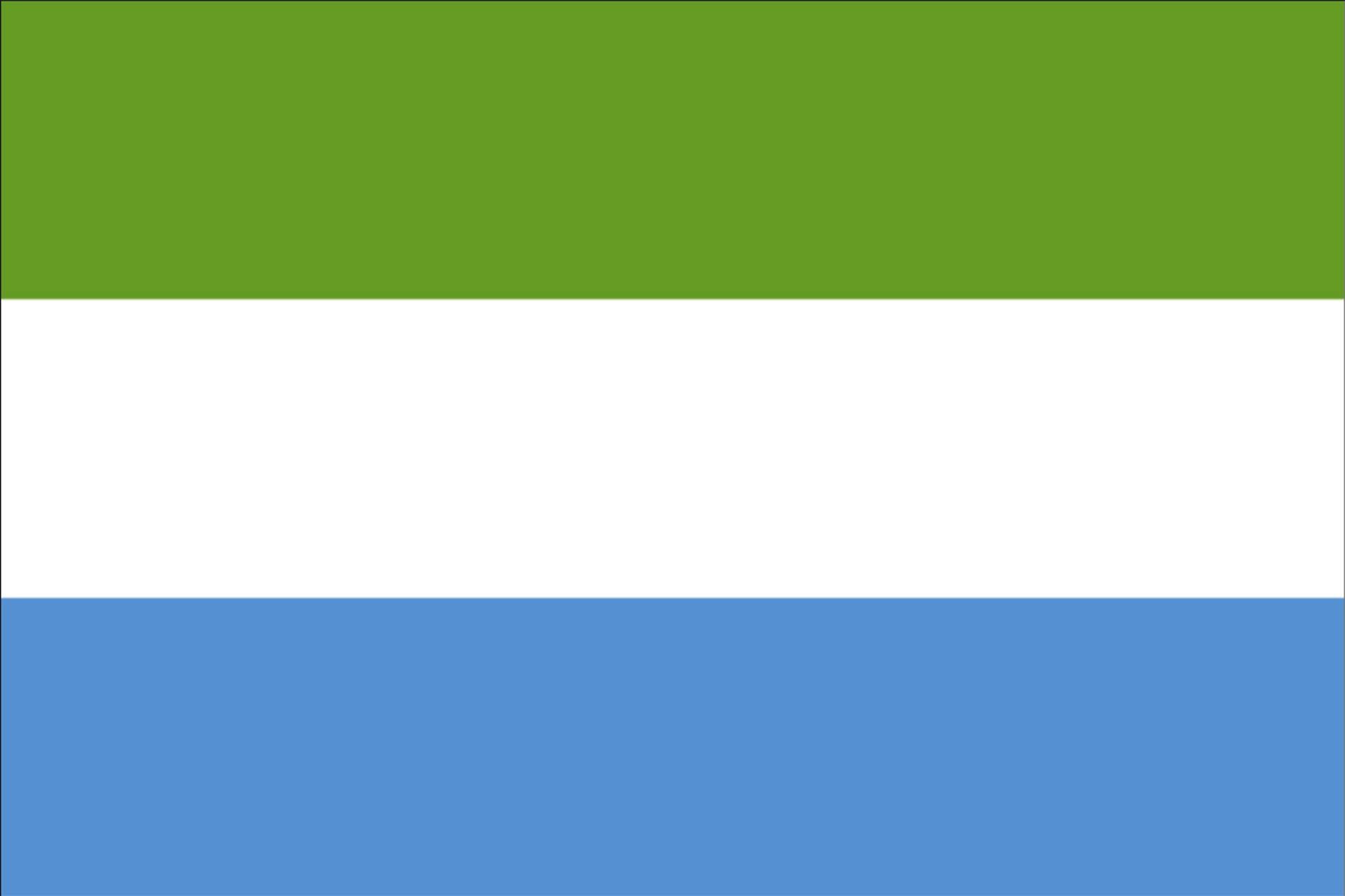 flaggenmeer Flagge Sierra Leone 160 g/m² Querformat