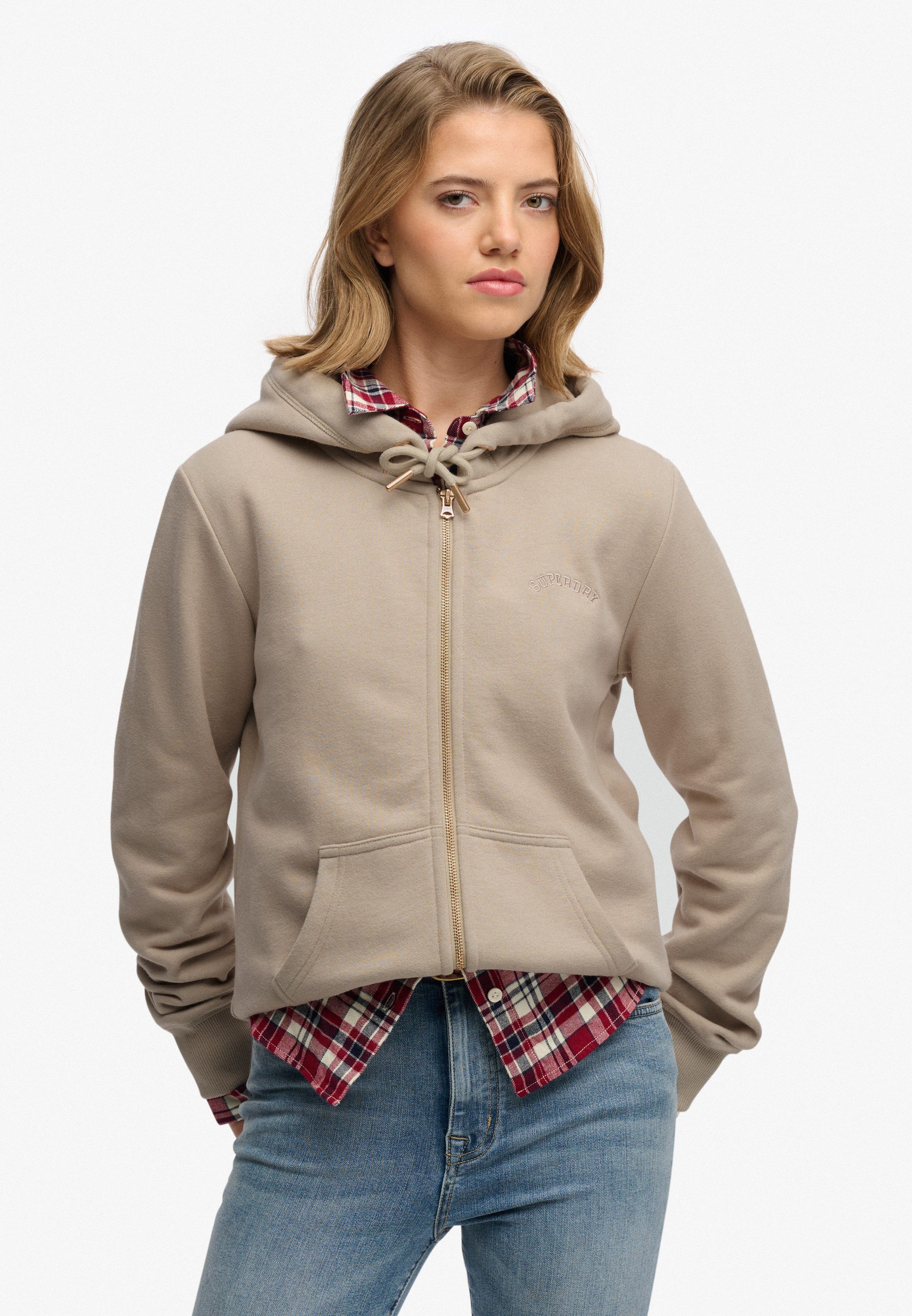 Superdry Kapuzensweatjacke Essential Logo Ziphood Hb