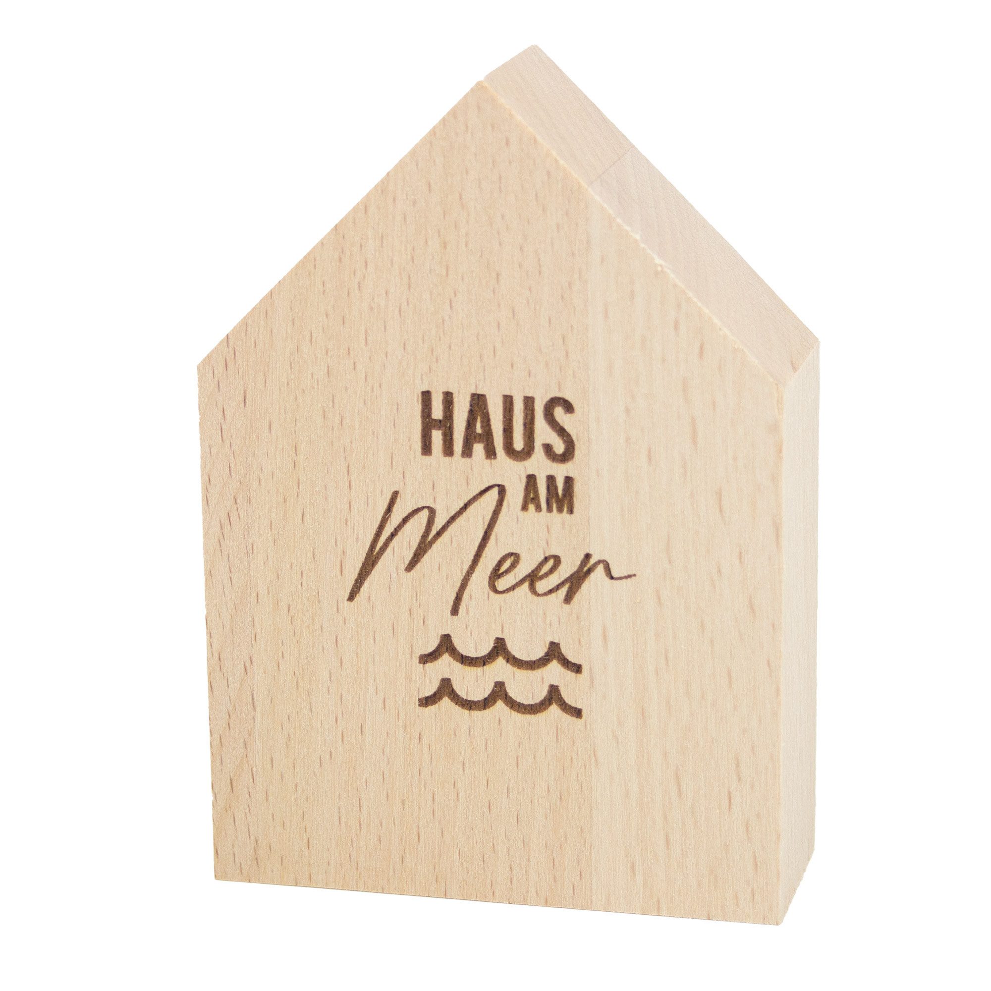 Dekoobjekt Großes Deko-Holzhäuschen Haus am Meer