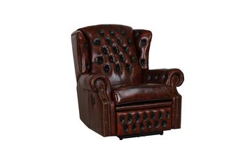 Salottini Chesterfield-Sessel Chesterfield Ohrensessel Stunning Motor Recliner SOFORT LIEFERBAR, Federkern