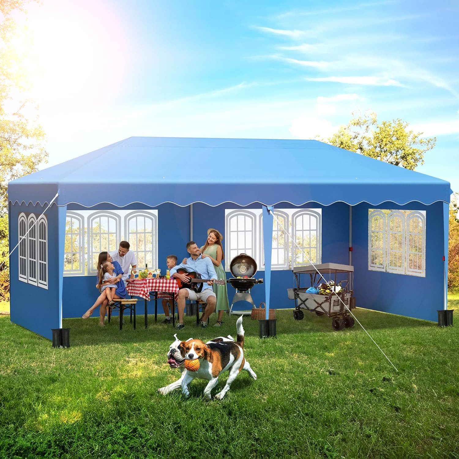 TLGREEN Faltpavillon 3x6M, Pop up Pavillon Winterfest,Wasserdicht Stabil, m günstig online kaufen
