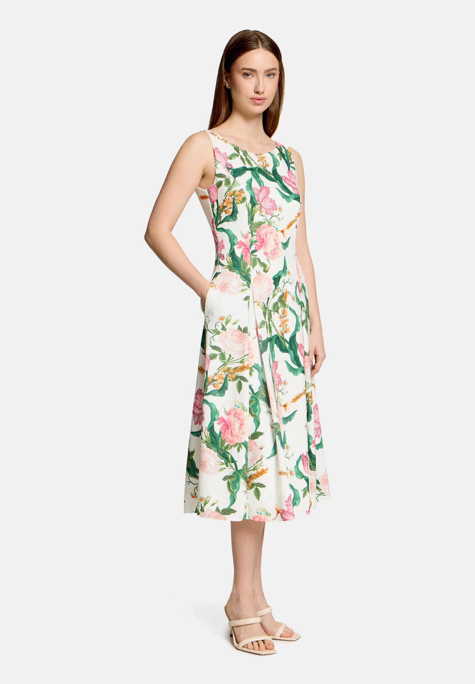 Vera Mont Sommerkleid Damen mit Kellerfalten