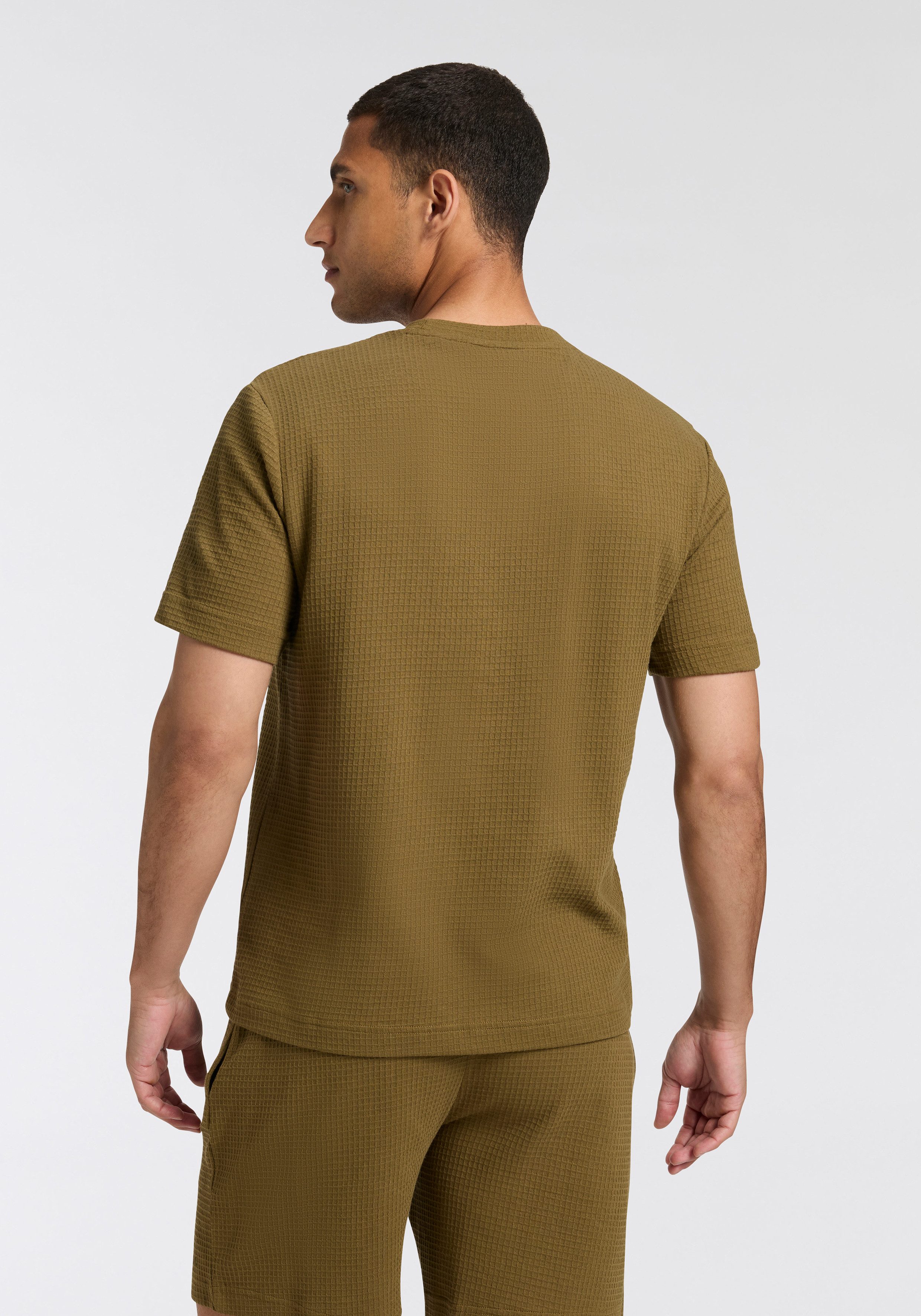 HUGO T-Shirt,Austin T-Shirt Waffelstruktur und Logo-Stickerei günstig online kaufen