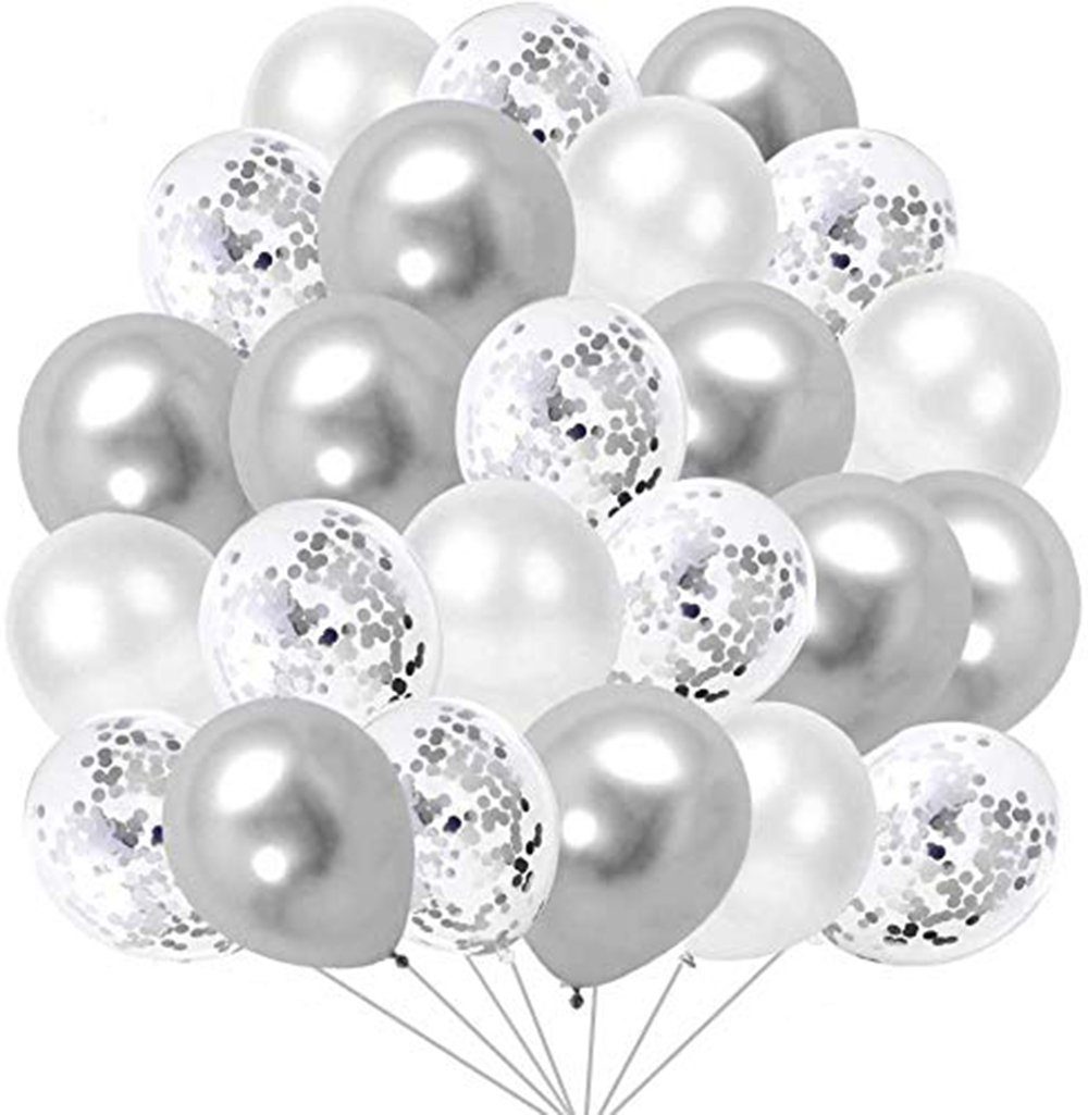 Housruse Luftballon Metallic Gold, 60 Stück Luftballons Golden Konfetti,  Helium Balloons für Geburtstag Hochzeit Babyparty Valentinstag Silvester  Deko, 12 Zoll