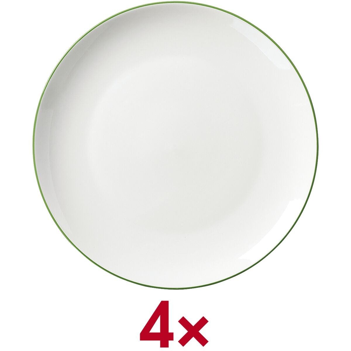 Ritzenhoff & Breker Suppenteller Adela, (4 St), Ø 20 cm, Porzellan