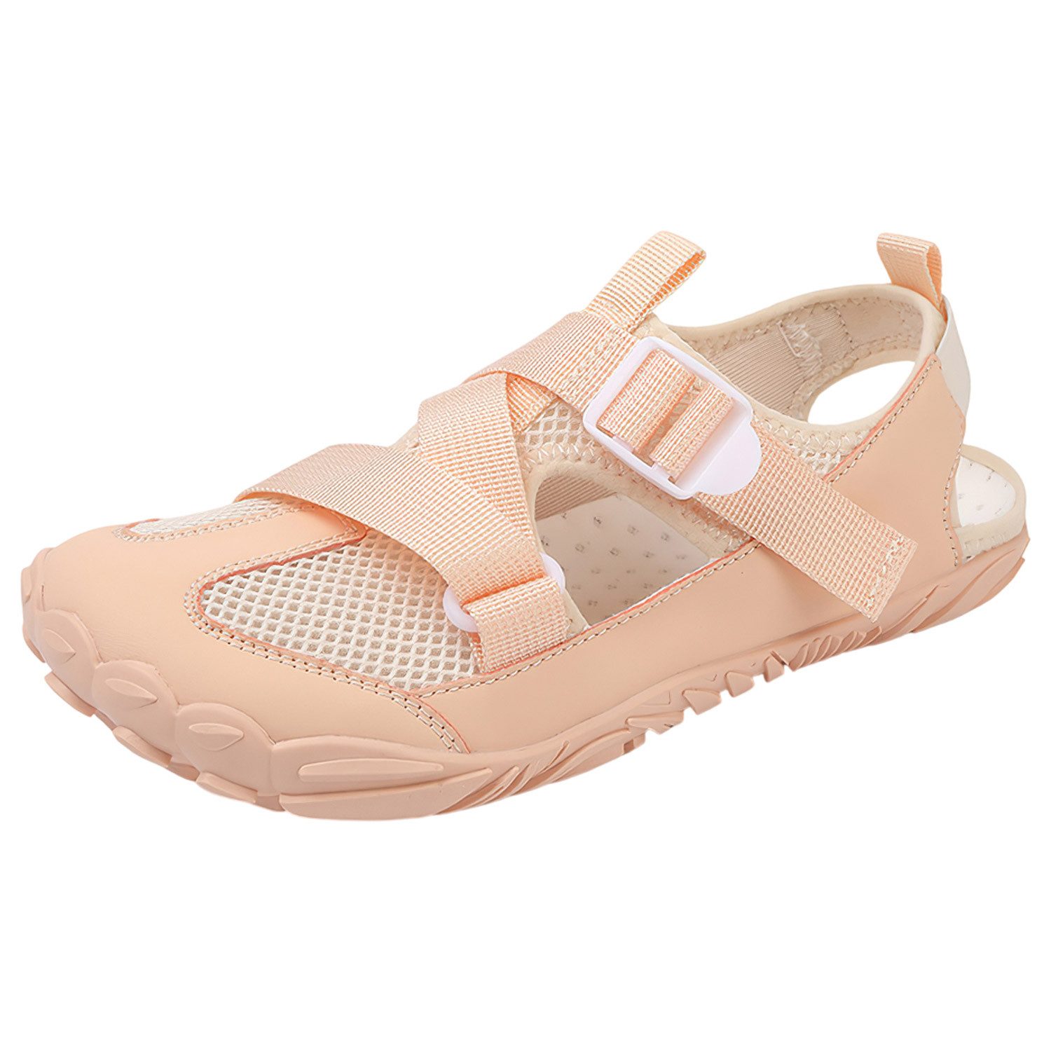 Refttenw Damen Badeschuhe Wasserschuhe mit Breiter Zehenbox &Drainagelöcher Barfußschuh Schwimmschuhe Schnelltrocken Aquaschuhe Strandschuhe Surfschuhe