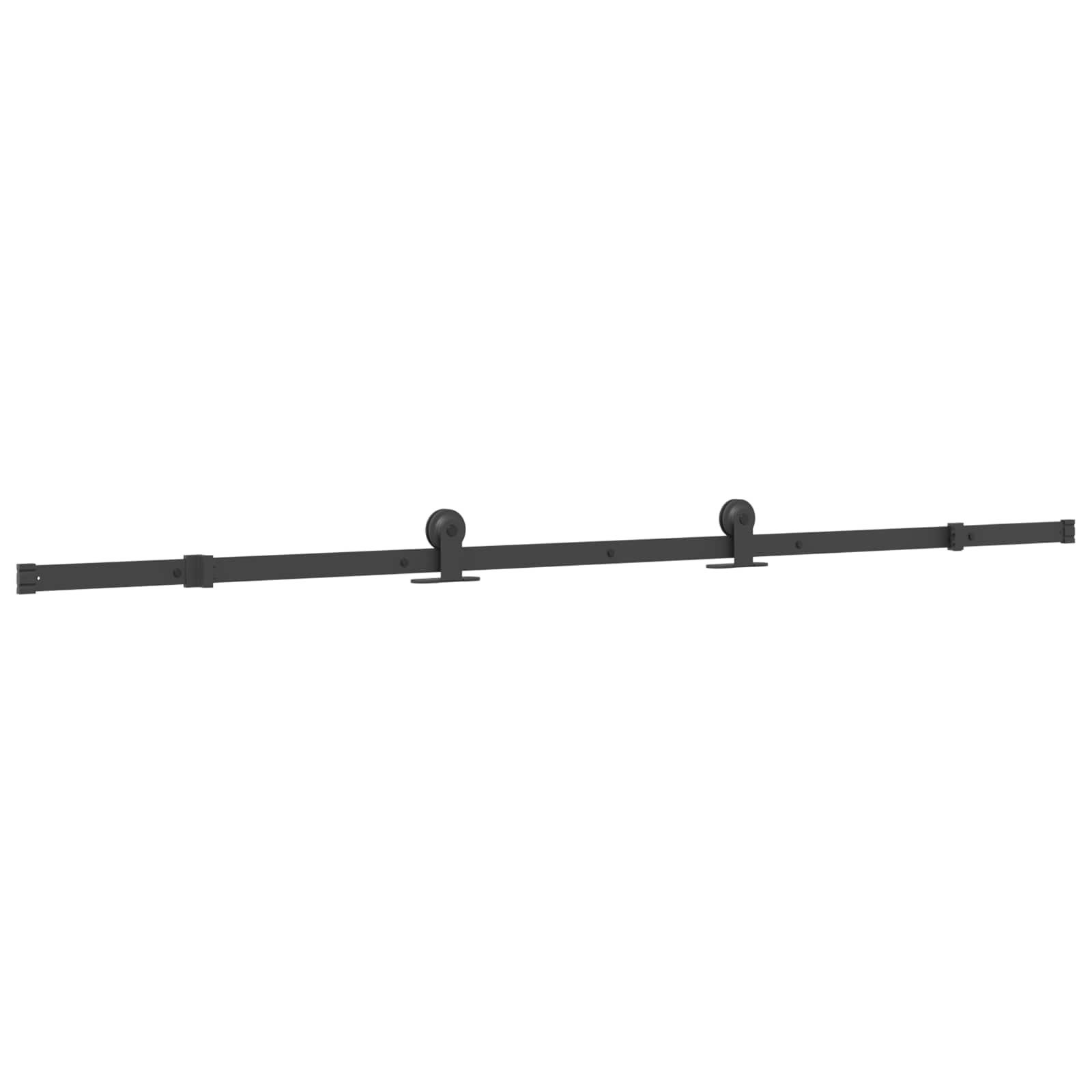 vidaXL Schiebetür Schiebetür NARVIK 85 x 210 cm (213,5 cm) Natürlich und Schwarz (1-St)