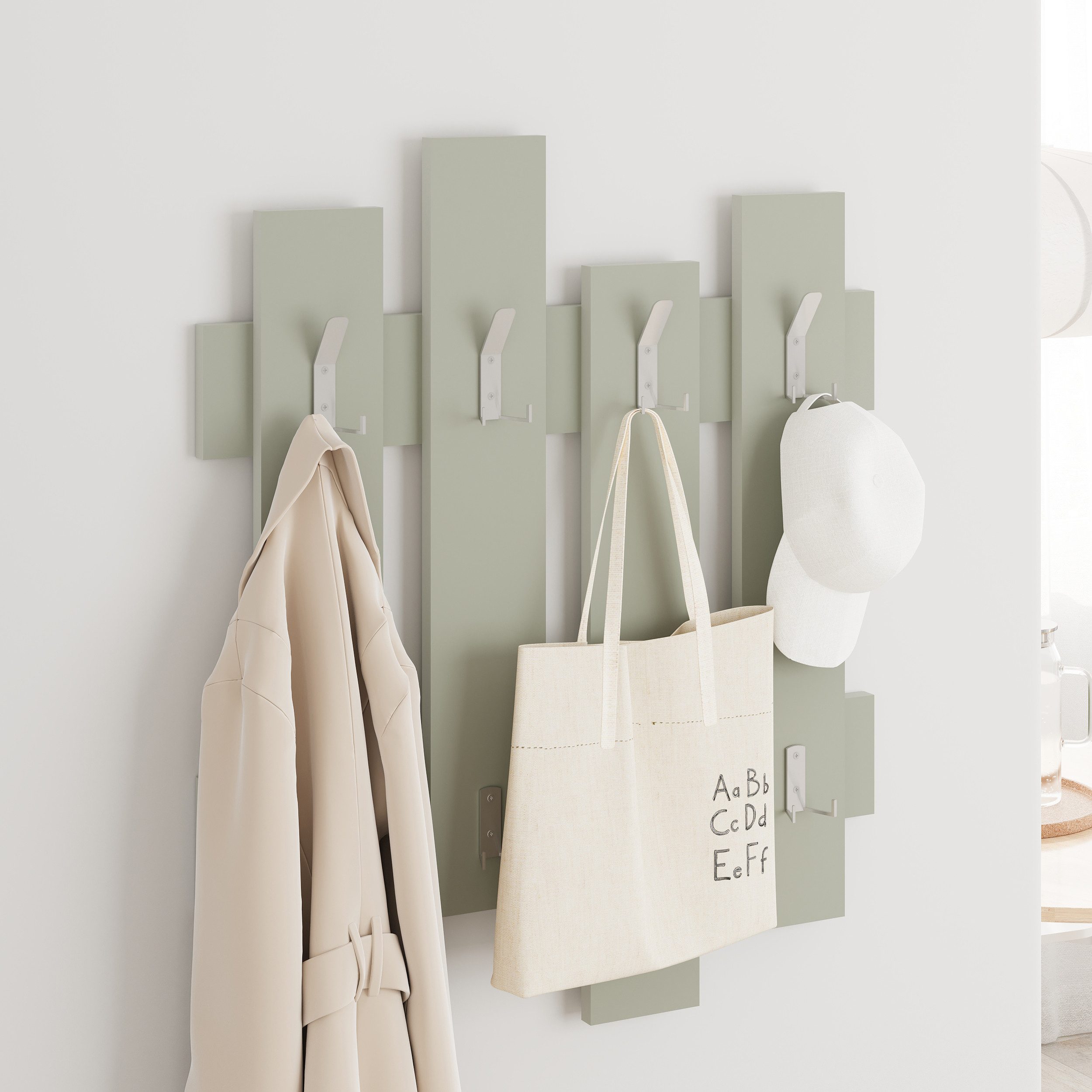 Decortie Wandgarderobe Wave, Aufhänger/ Hänger, 64 x 4 x 81 cm