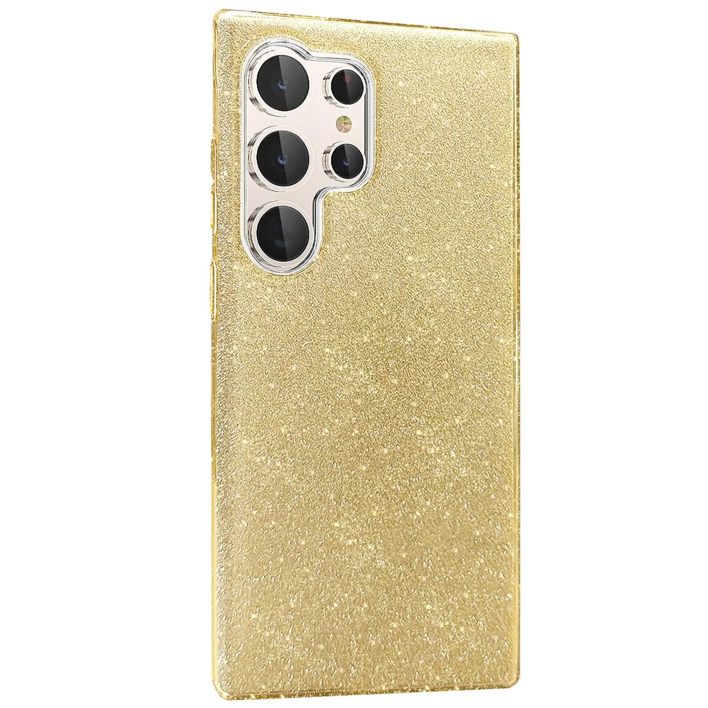 CoolGadget Handyhülle Glitzer Glamour Hülle für Samsung Galaxy S24 Ultra 6,8 Zoll, Slim Case mit Glossy Effect Schutzhülle für Samsung S24 Ultra 5G Hülle