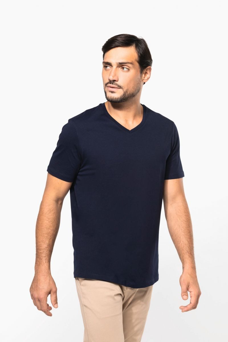 Kariban V-Shirt Supima® Herren-T-Shirt mit V-Ausschnitt und kurzen Ärmeln