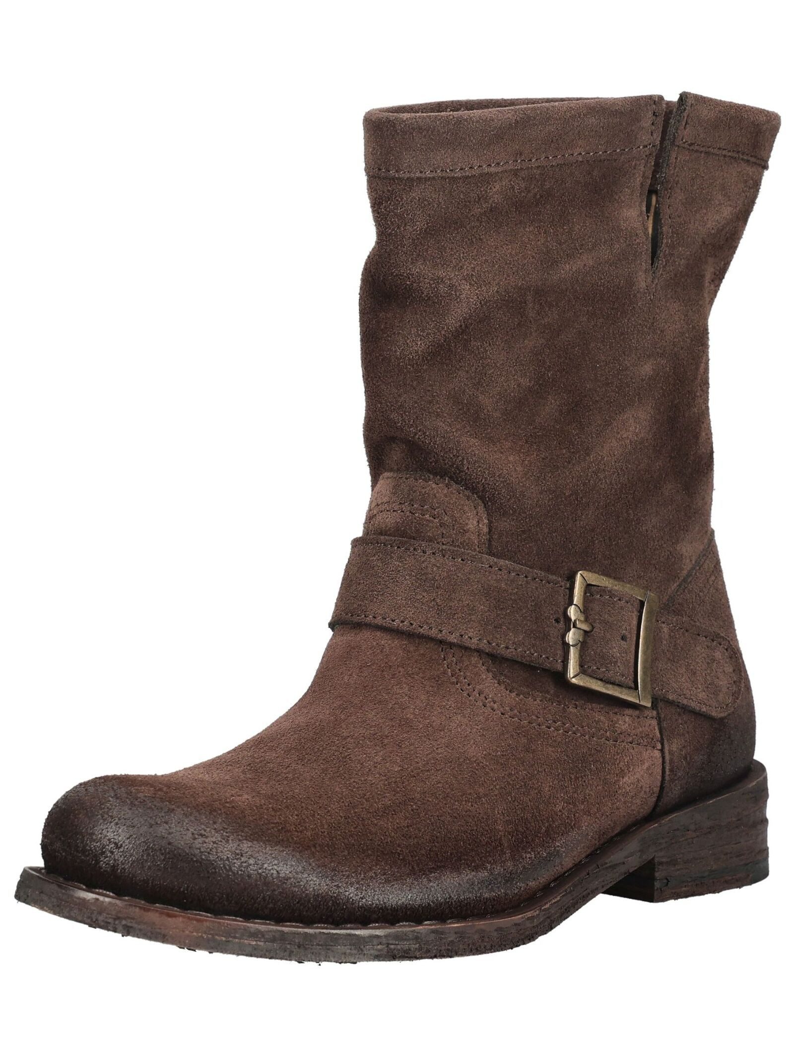 Felmini Stiefelette Veloursleder . Cowboy Stiefelette