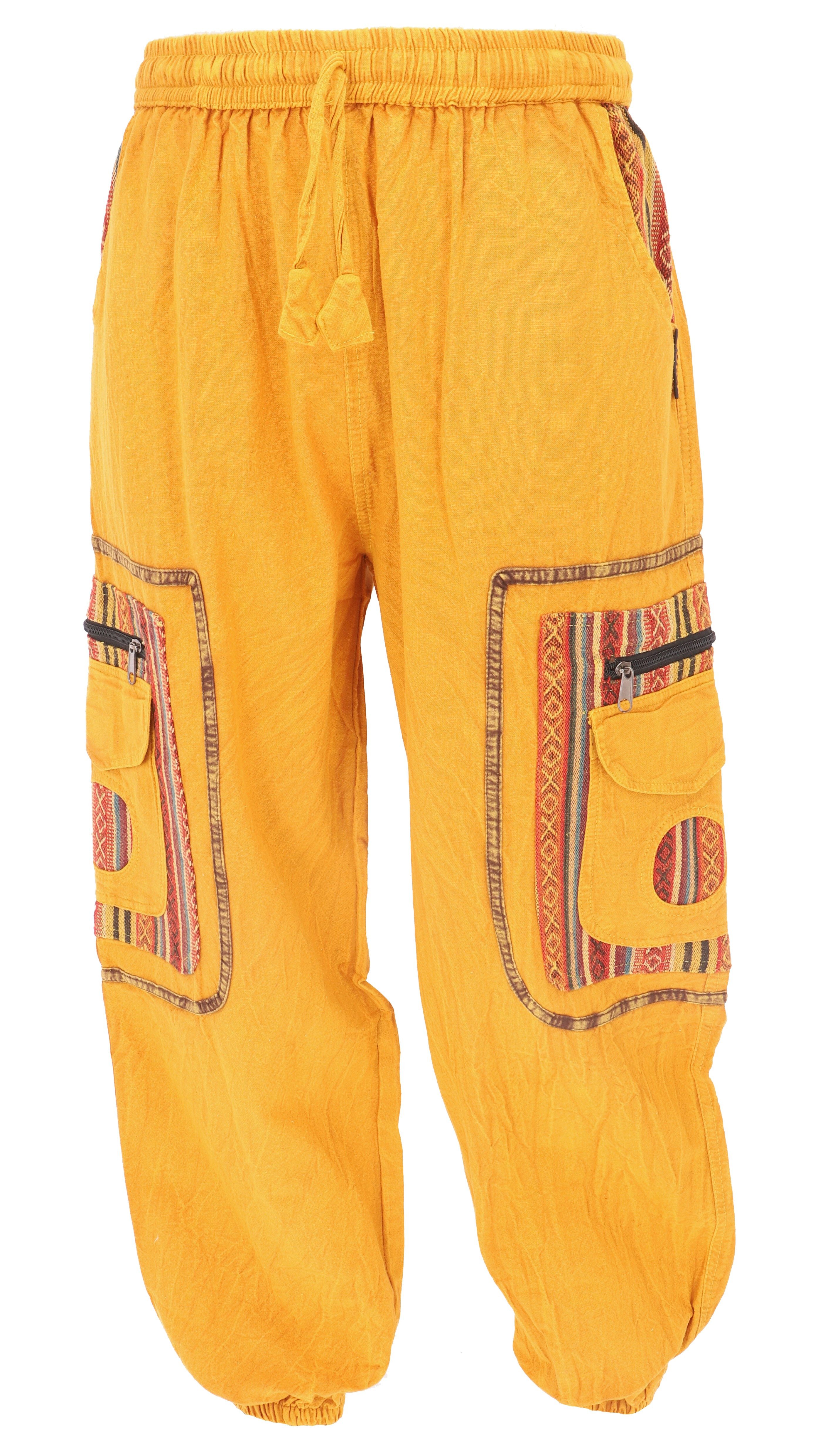 Relaxhose Yogahose, Unisex Baumwoll Goa Hose mit..
