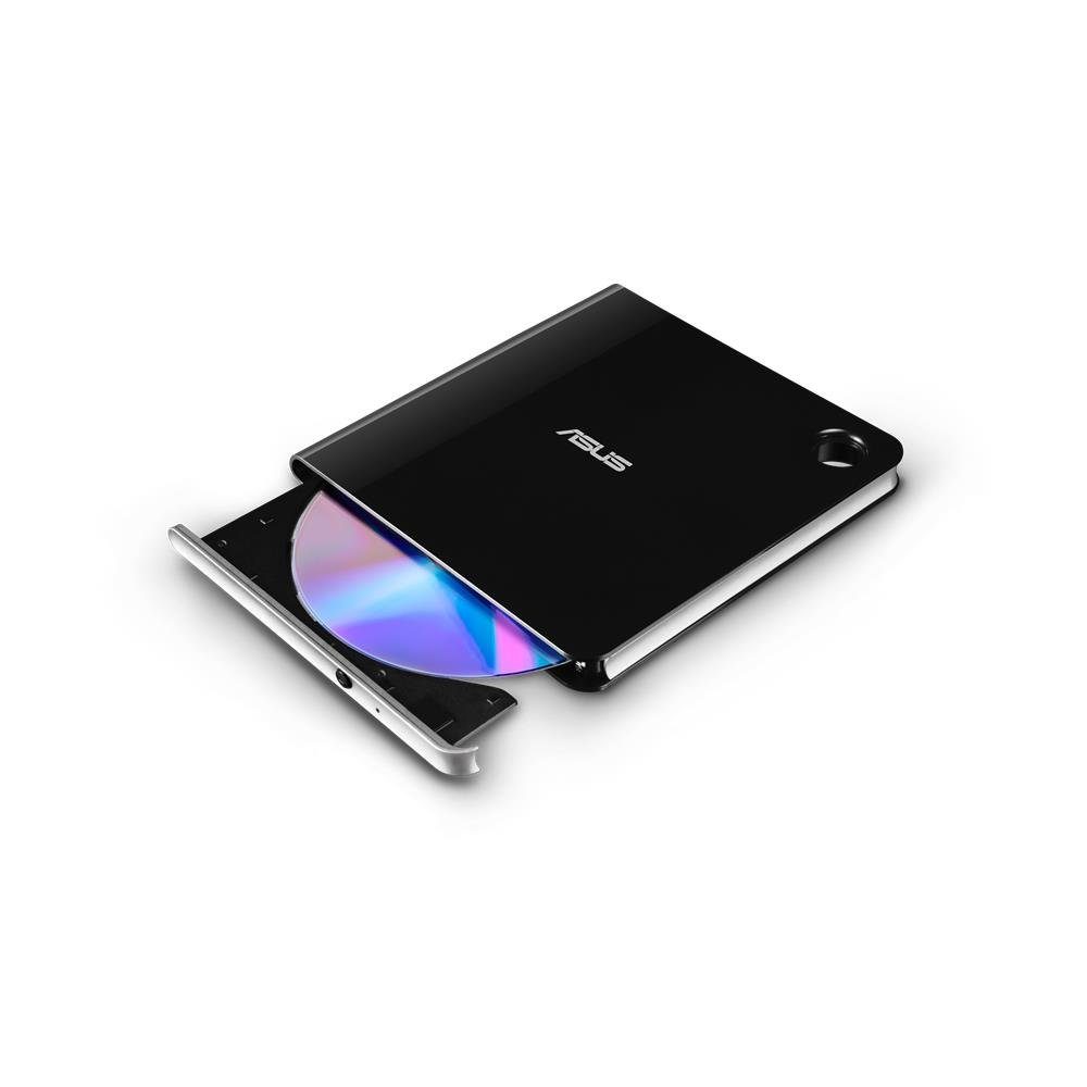 Asus SBW-06D5H-U Blu-ray-Brenner (ultra-schlank, tragbar, USB 3.1 Gen 1, M-DISC, Schwarz)