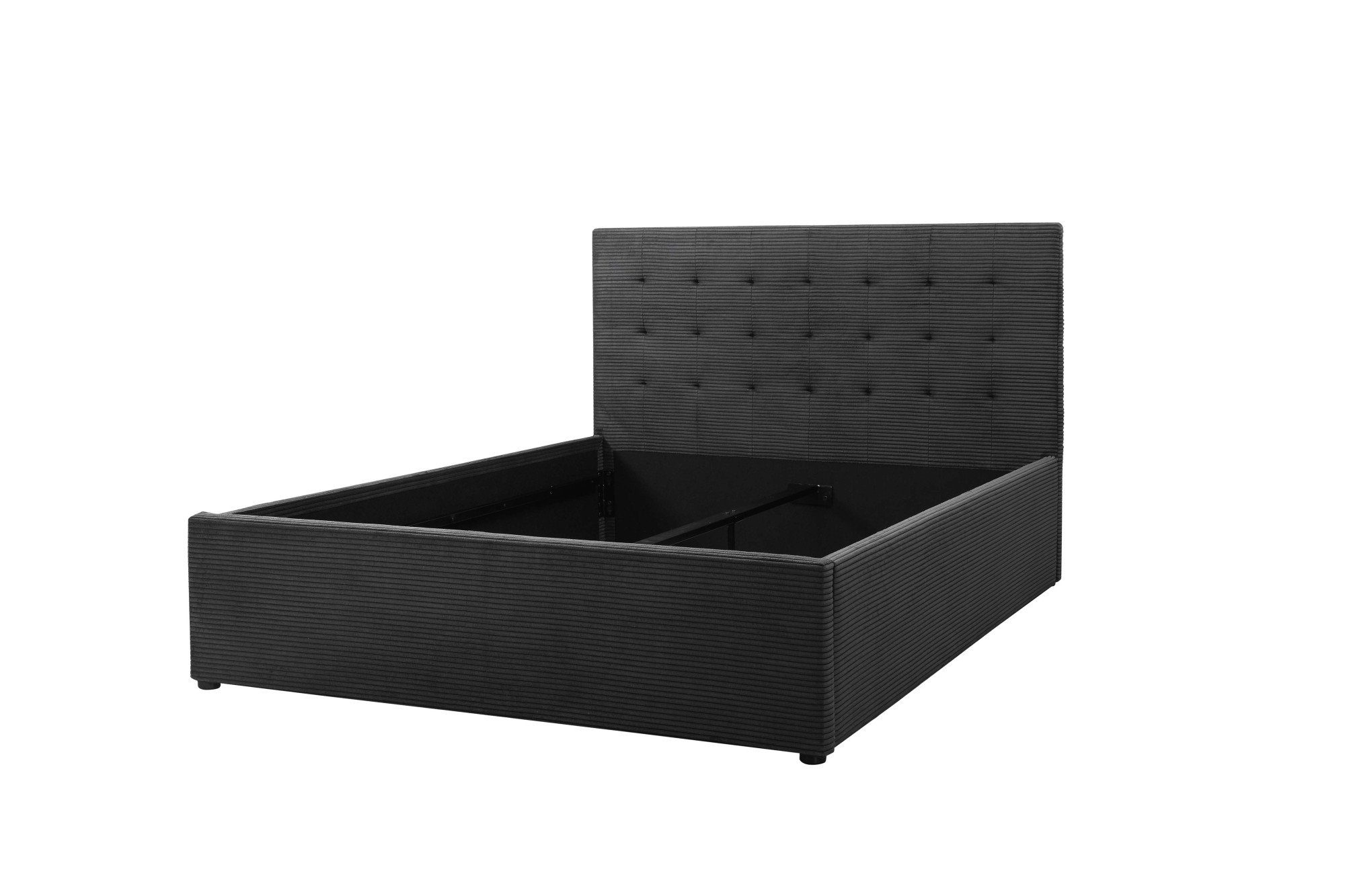 OTTO home Polsterbett Hamar, Knopfsteppung im Kopfteil, bis 250 KG belastbar (3 Breiten: 100cm/ 140cm/ 180cm), in verschiedenen Größen und …