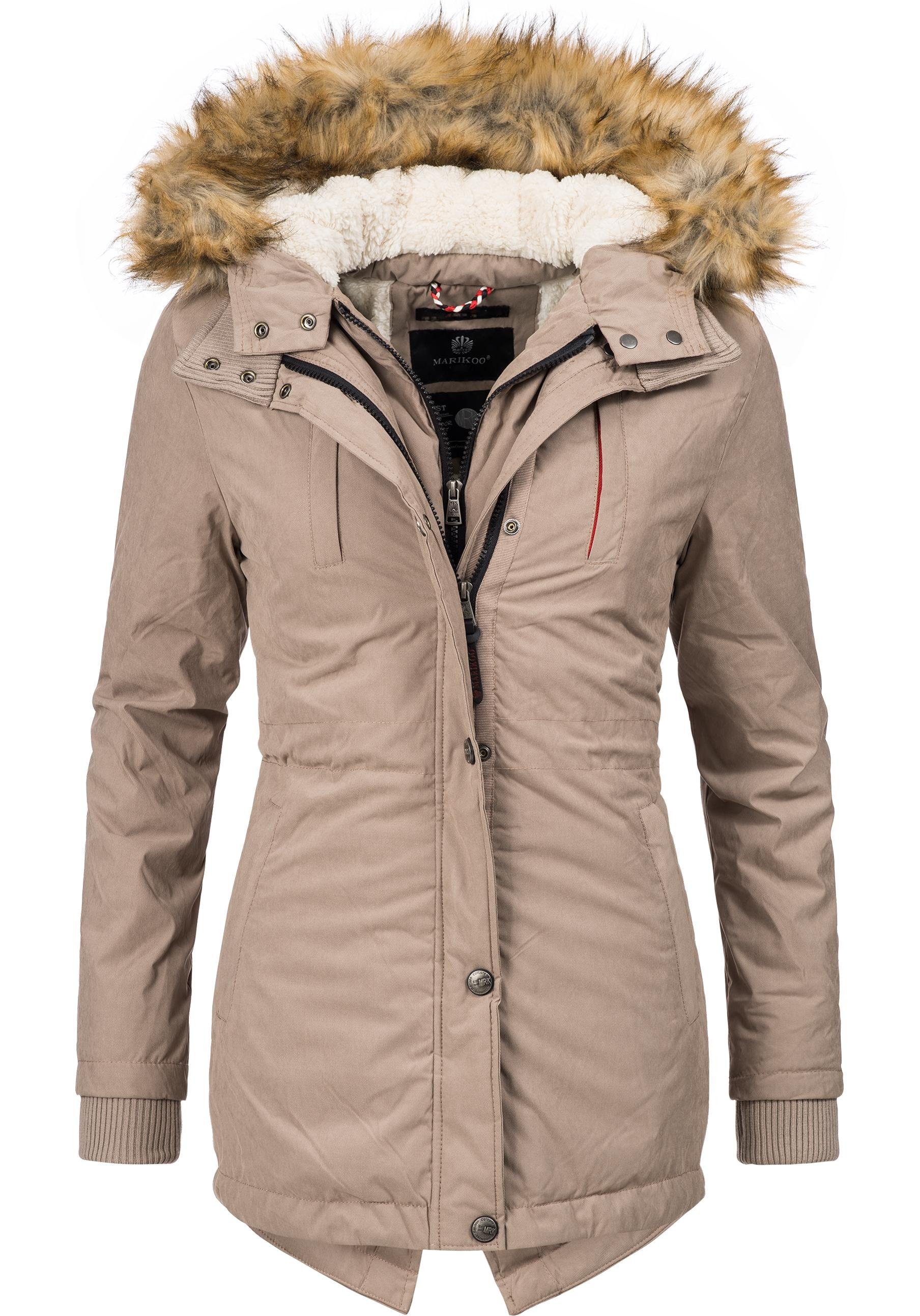 Marikoo Wintermantel Akira edler Winterparka mit günstig online kaufen