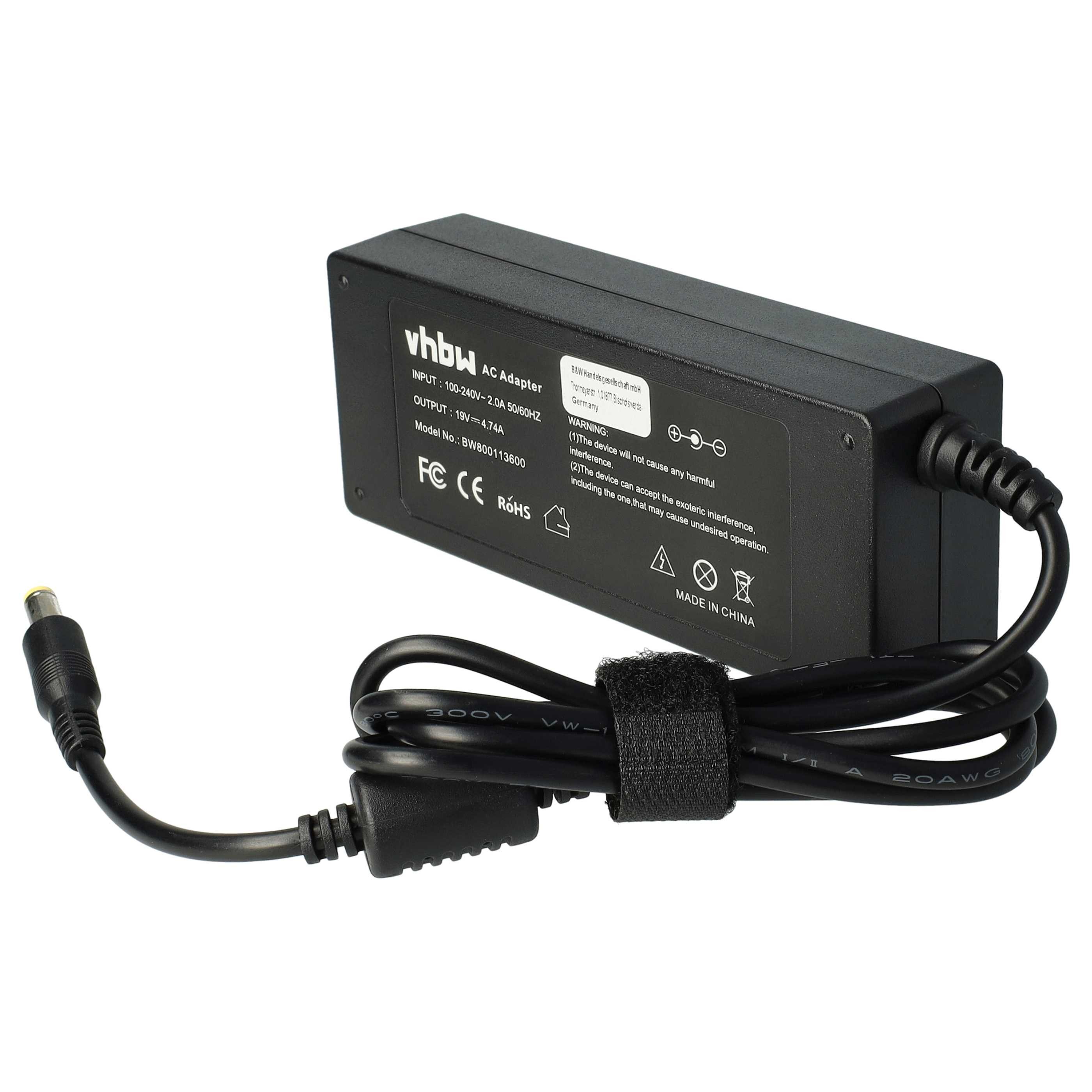 vhbw Netzteil Ersatz für Toshiba PA3432E-1ACA, PA3468E, PA3432U-1AC3, Notebook-Ladegerät