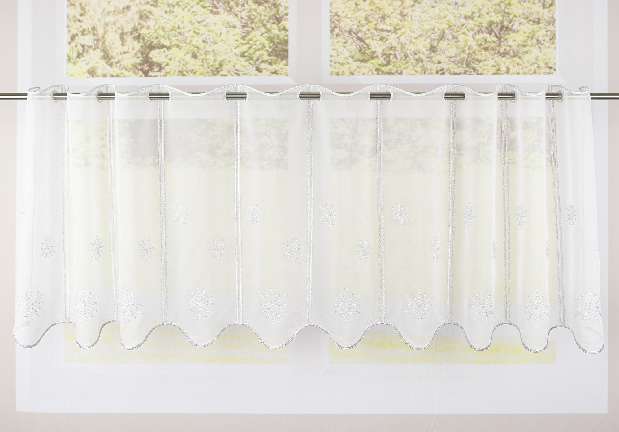 EXPERIENCE Scheibengardine Weihnachtsgardine Scheibengardine Weihnachten Kü günstig online kaufen