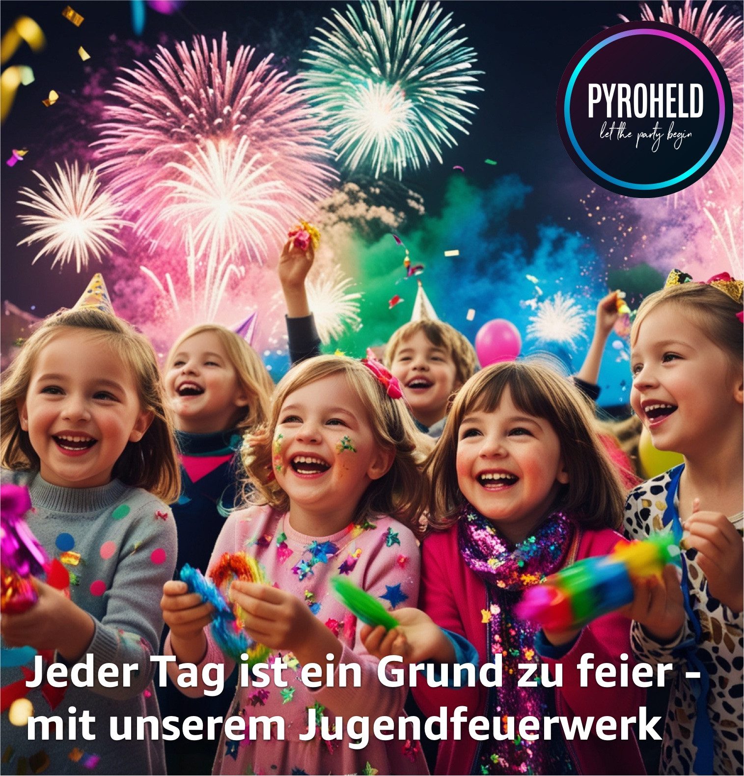 PYROHELD Geburtstagskerze 20x Party Schampus Popper für Silvester & Feiern Jugendfeuerwerk (20er Set, 1-tlg., 20-teilig)
