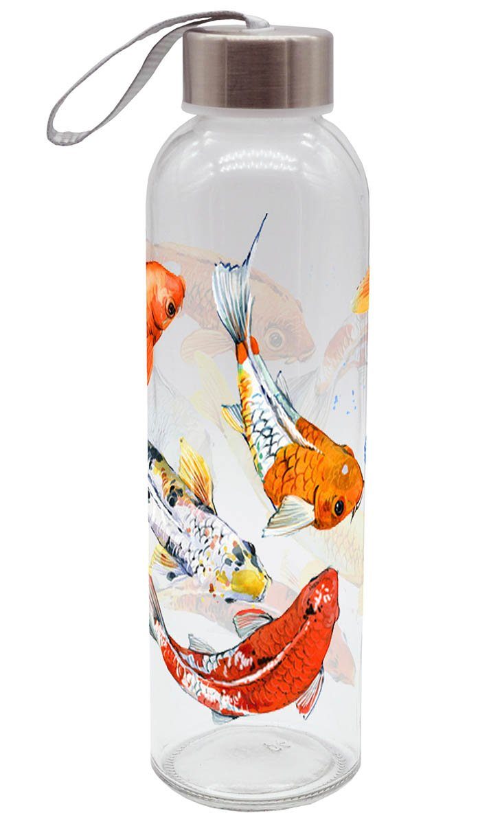 Geda Labels GmbH Trinkflasche Fische, Orange, 500ml, spülmaschinengeeignet