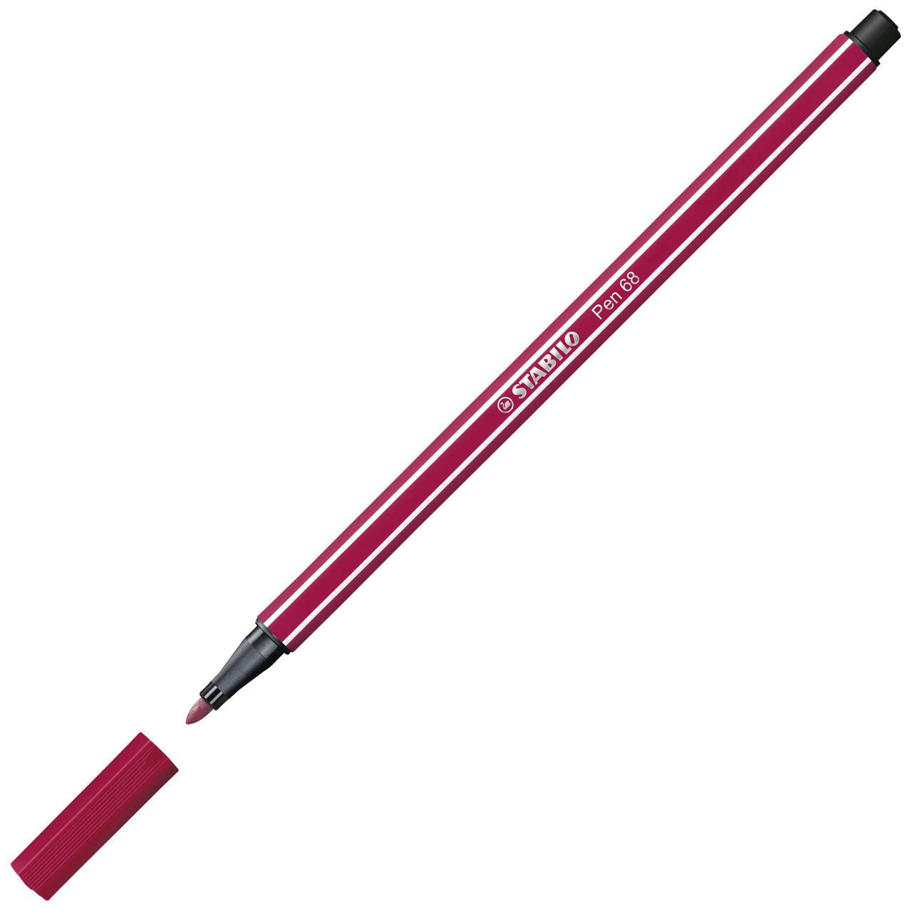 STABILO Buntstift STABILO Pen 68 Filzstift dunkelrot – 1 mm Einzelstift